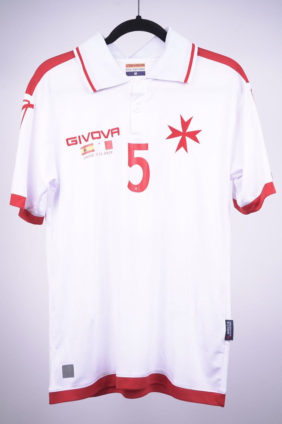 (Matchworn) Malta 2019 Visitante Agius 5 - The Football Room Mty