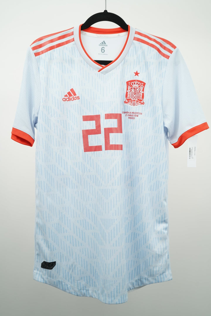 (Match Issue) España 2018 Visitante Isco 22 - Talla M - The Football Room Mty