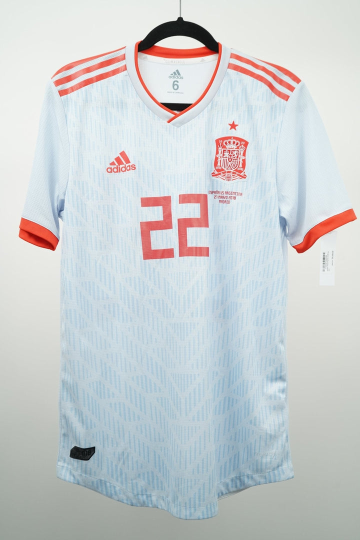 (Match Issue) España 2018 Visitante Isco 22 - Talla M - The Football Room Mty