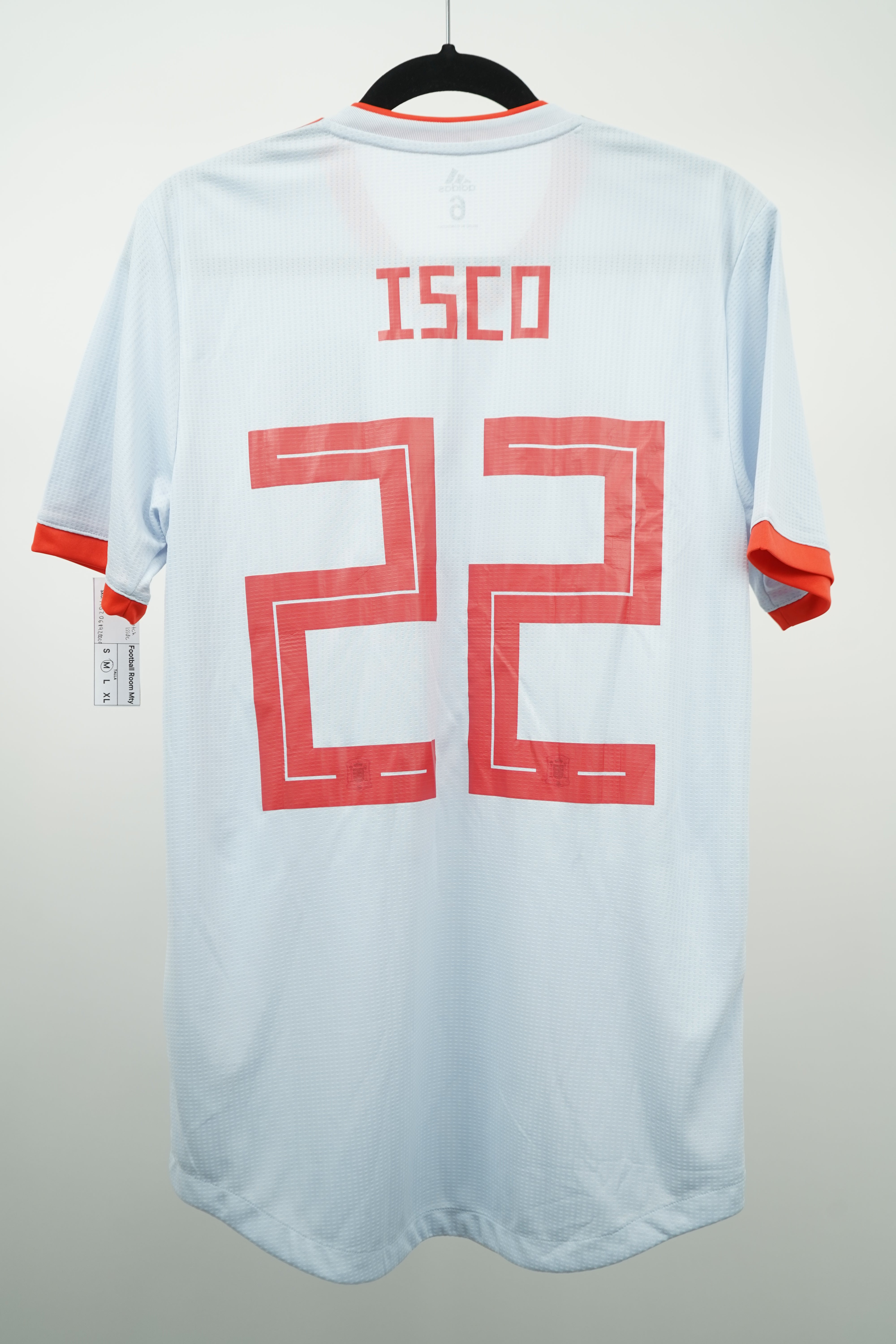 (Matchworn) Spain 2018 Away Isco #22 - Size M