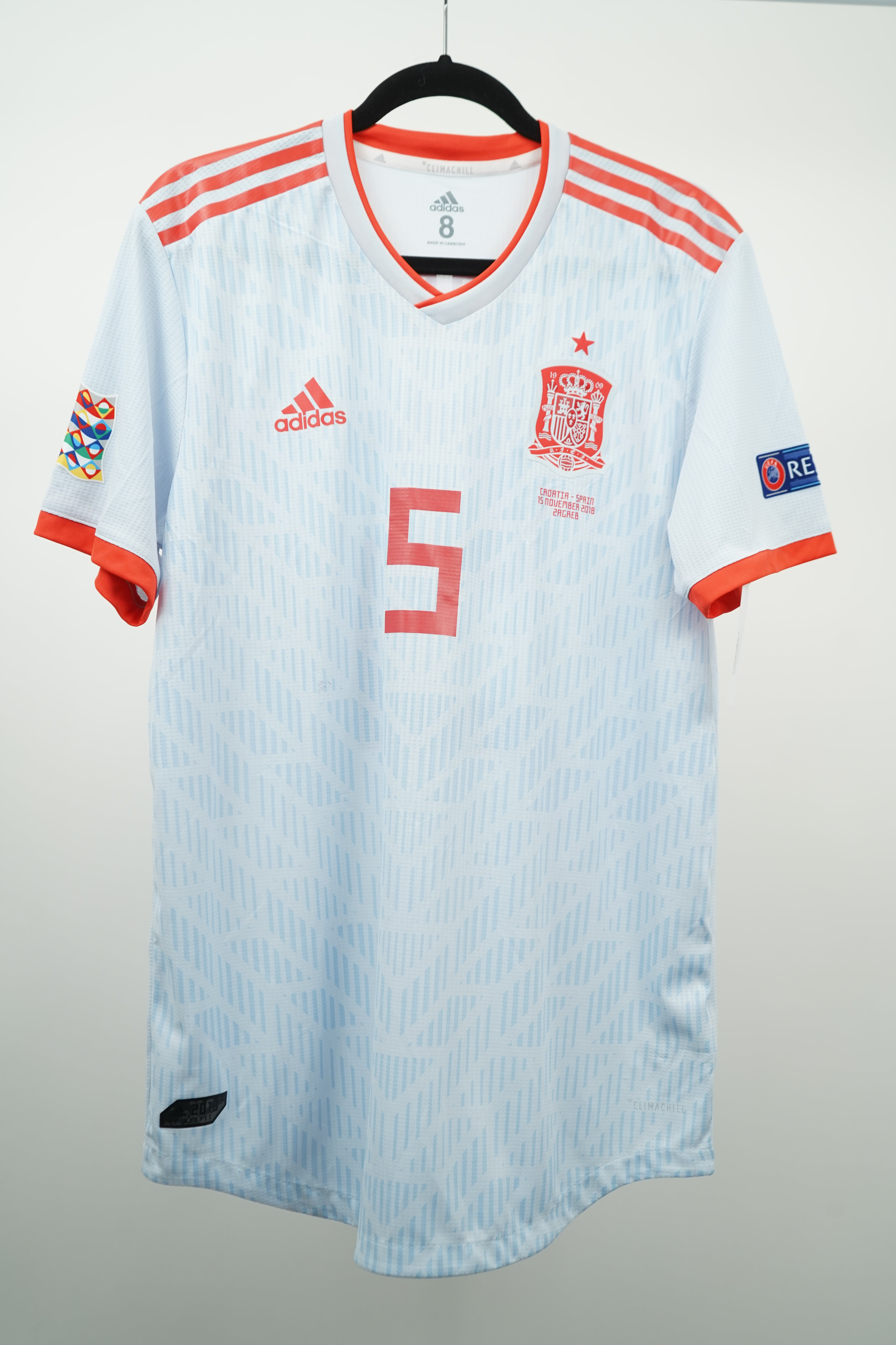 (Matchworn) Spain Away 2018 Sergio Busquets #5