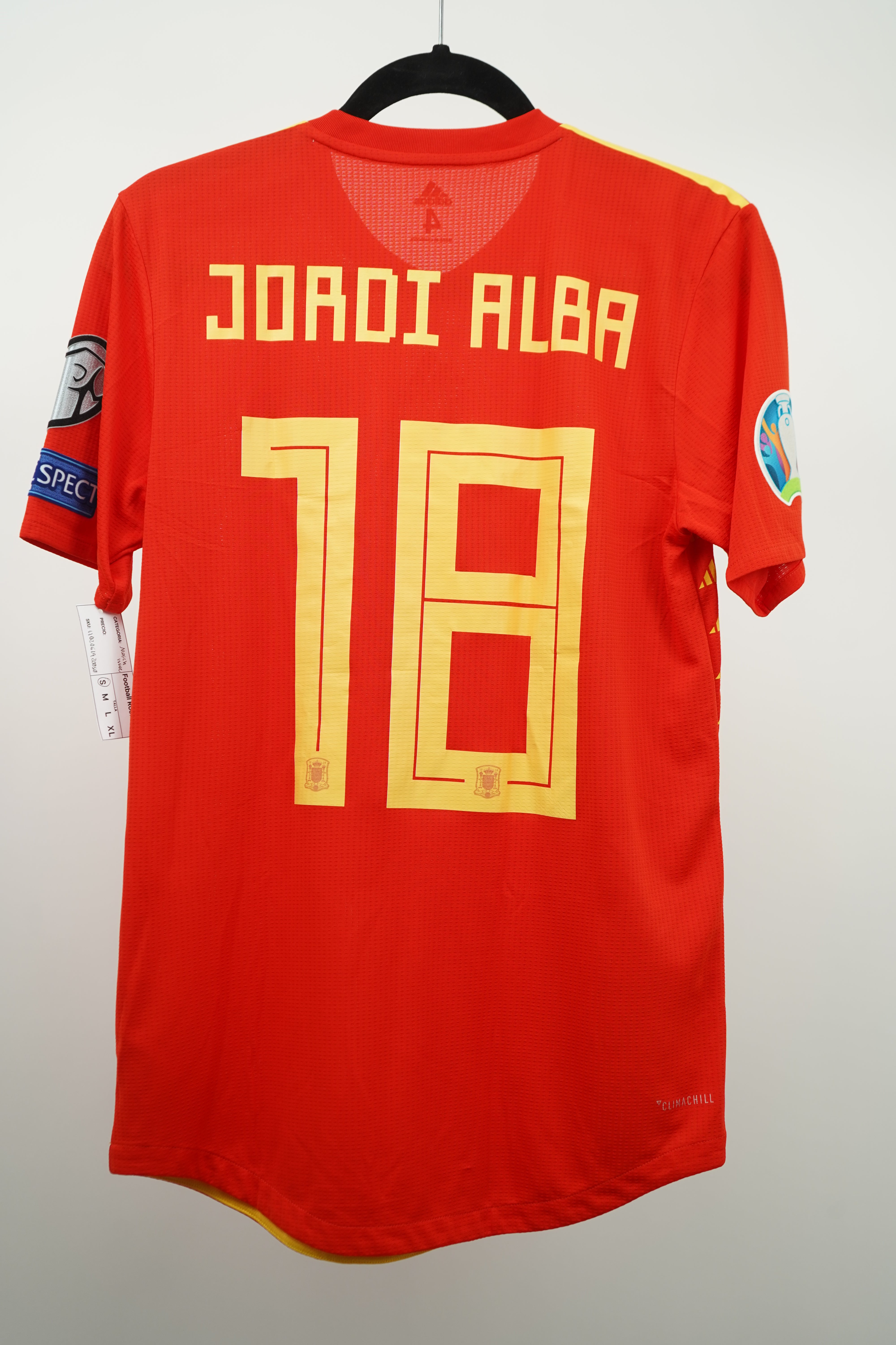 (Matchworn) España 2019 Local Jordi Alba #18 - Talla S
