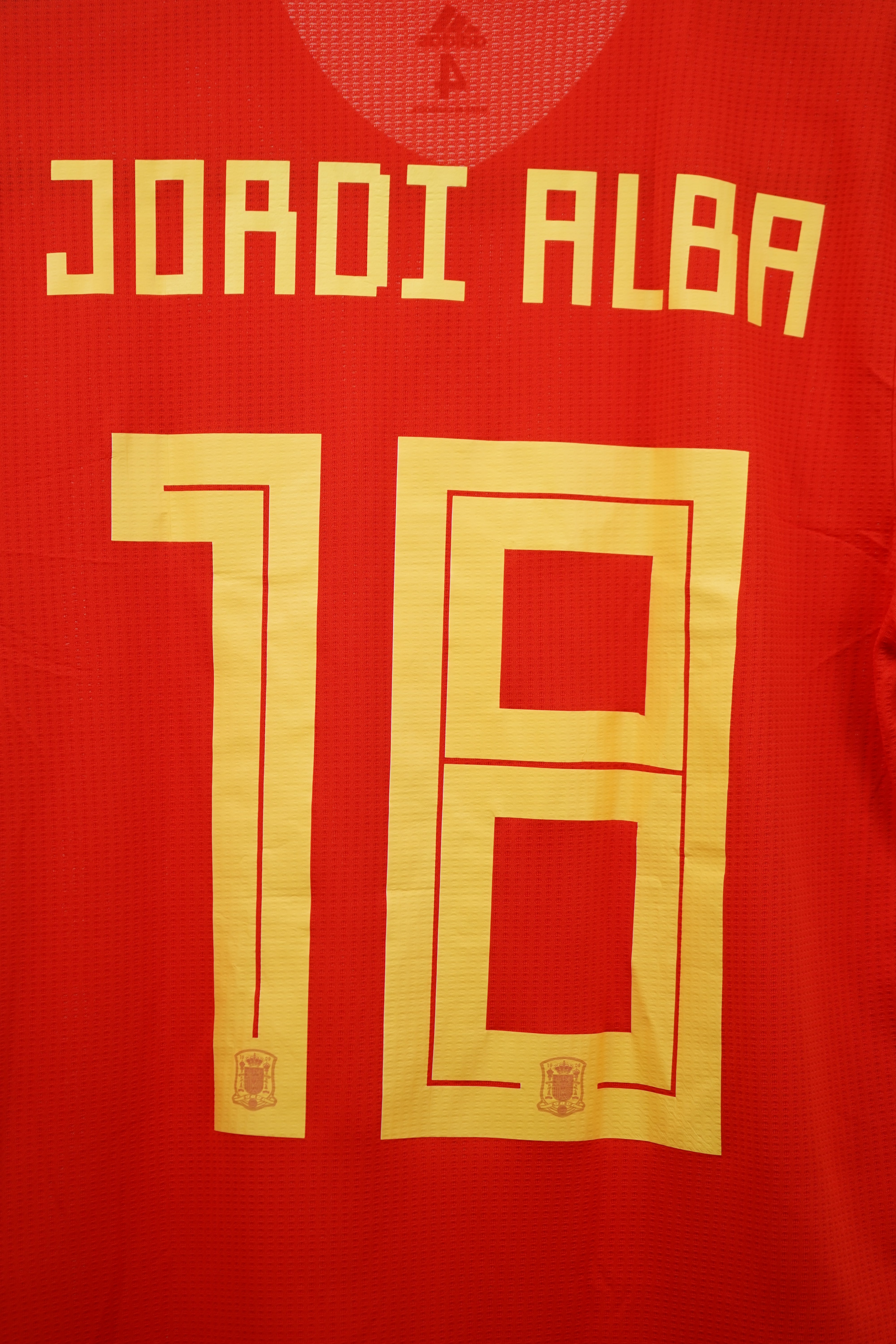 (Matchworn) España 2019 Local Jordi Alba #18 - Talla S