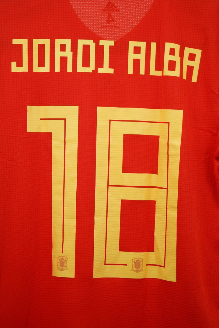 (Match Issue) España 2019 Local Jordi Alba 18 - Talla S - The Football Room Mty