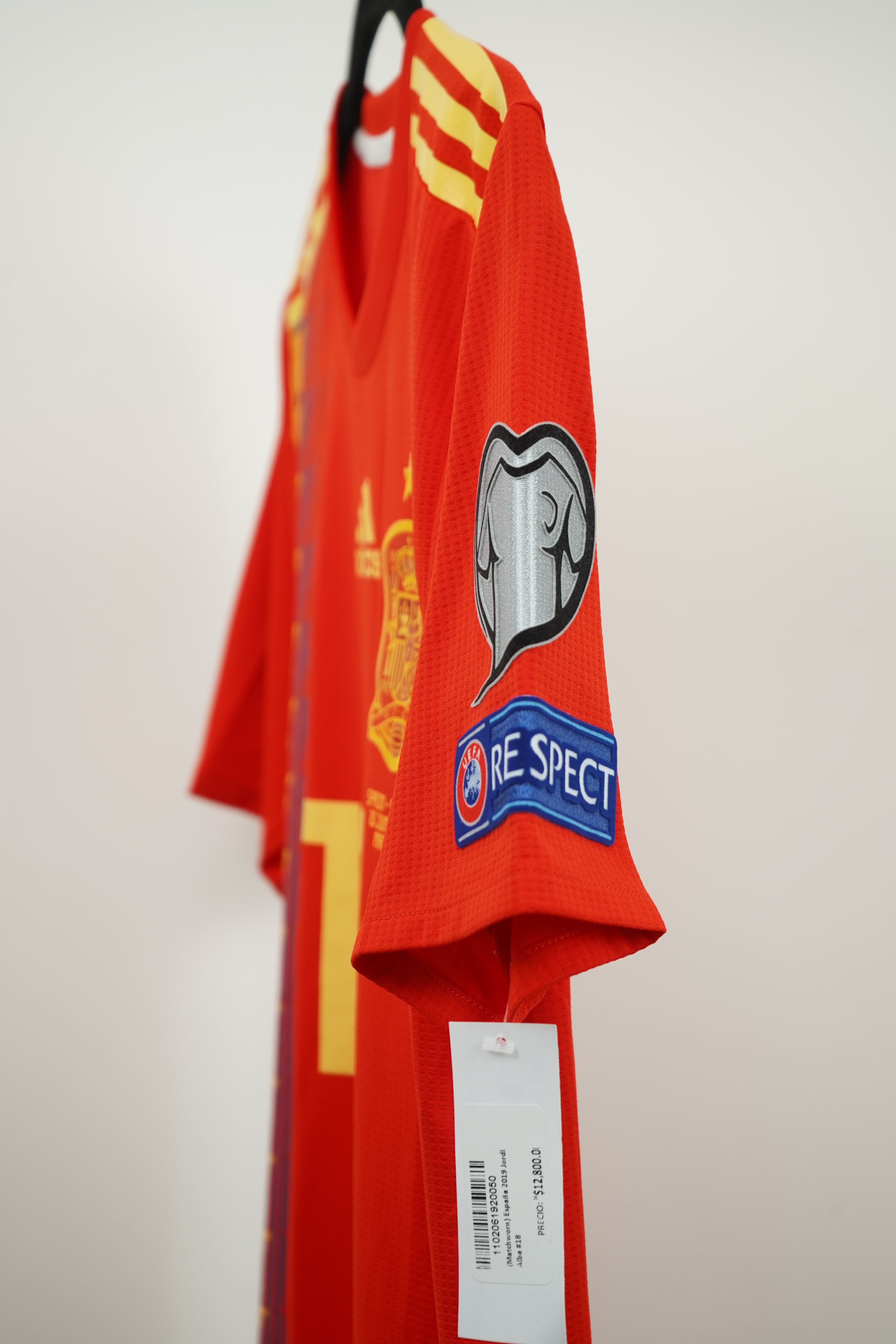 (Matchworn) España 2019 Local Jordi Alba #18 - Talla S