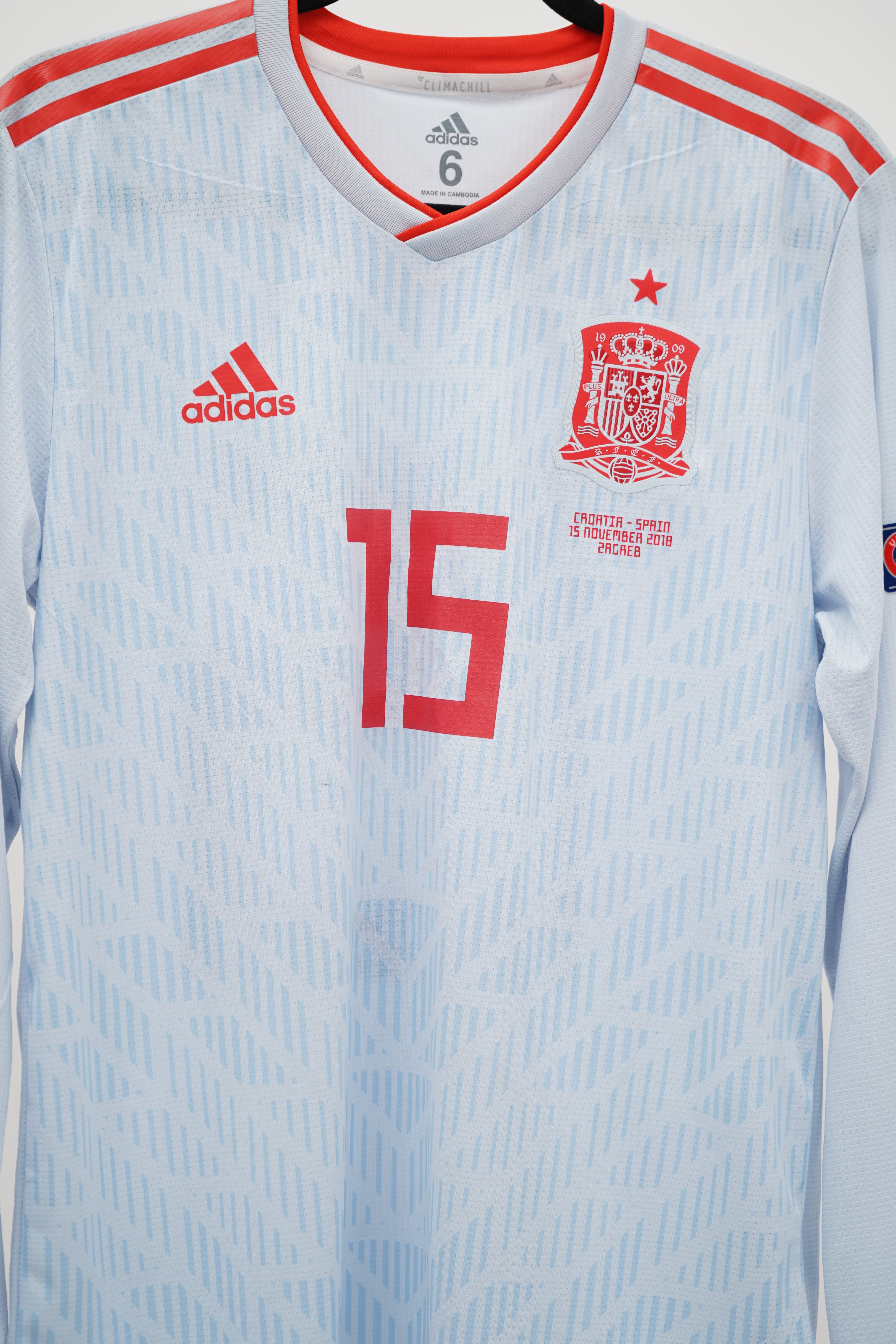 (Matchworn) Spain 2018 Away Sergio Ramos #15