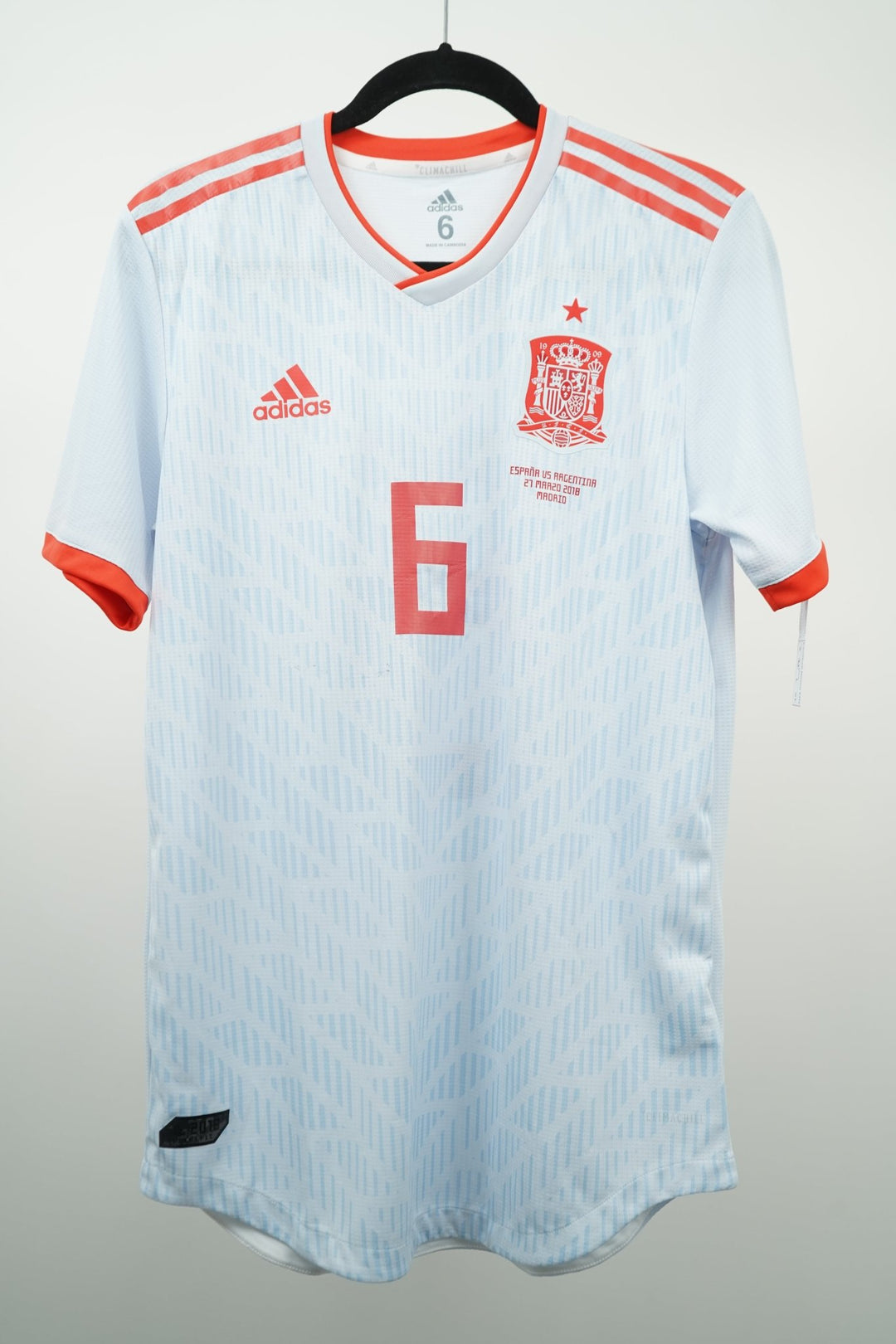 (Match Issue) España 2018 Visitante Andres Iniesta 6 - The Football Room Mty