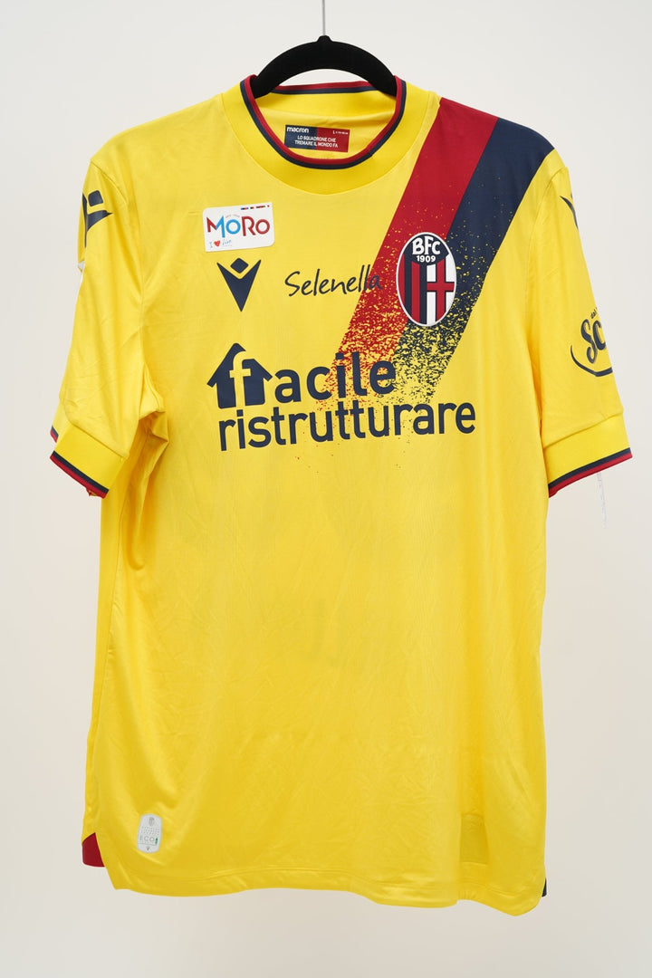 (Matchworn) Bologna 2021 - 2022 Barrow 99 3rd Kit Parche Moro - The Football Room Mty