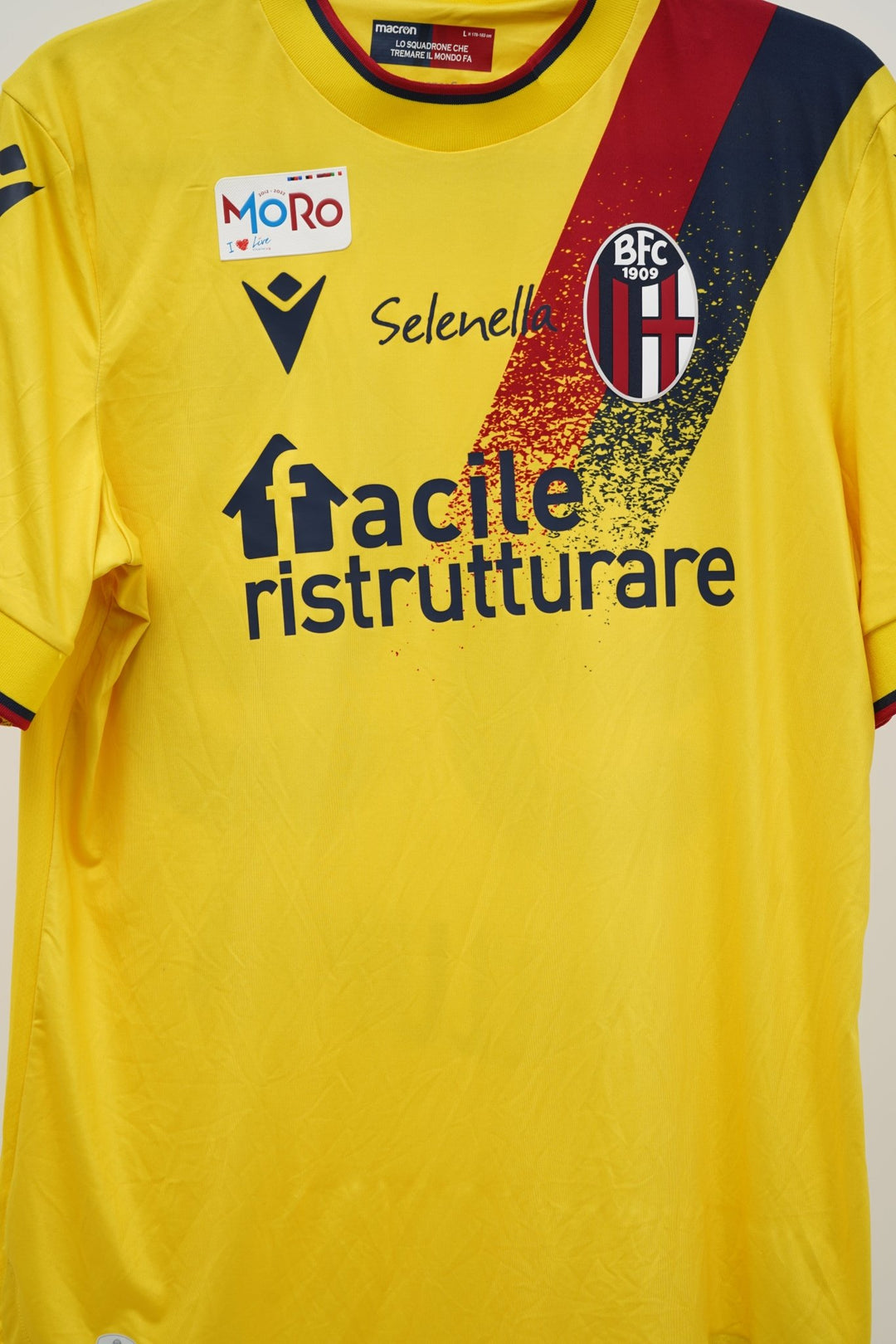 (Matchworn) Bologna 2021 - 2022 Barrow 99 3rd Kit Parche Moro - The Football Room Mty