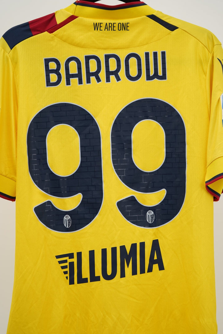 (Matchworn) Bologna 2021 - 2022 Barrow 99 3rd Kit Parche Moro - The Football Room Mty