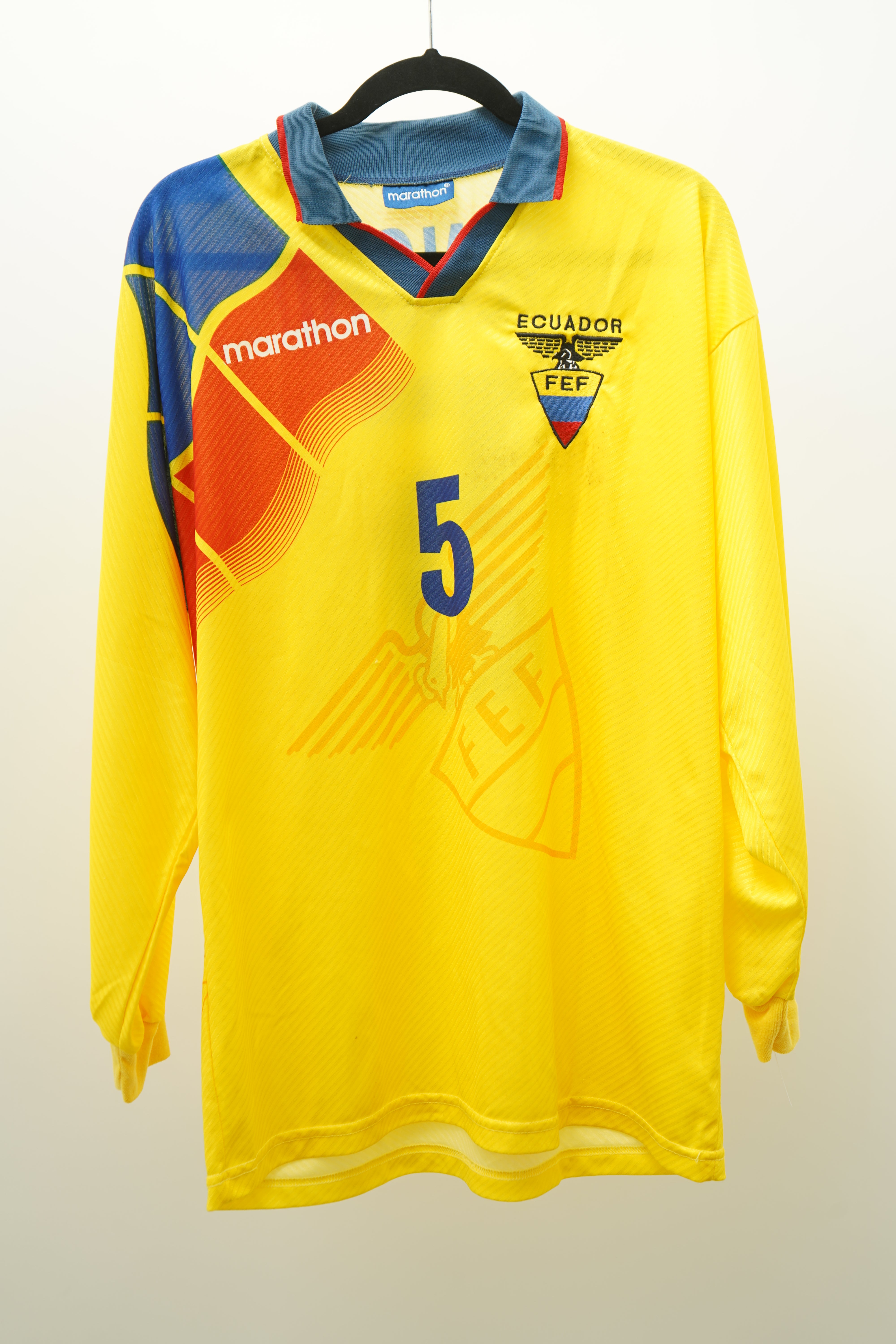 (Matchworn) Ecuador 1994-1998 Marathon #5 Tenorio - Talla XL