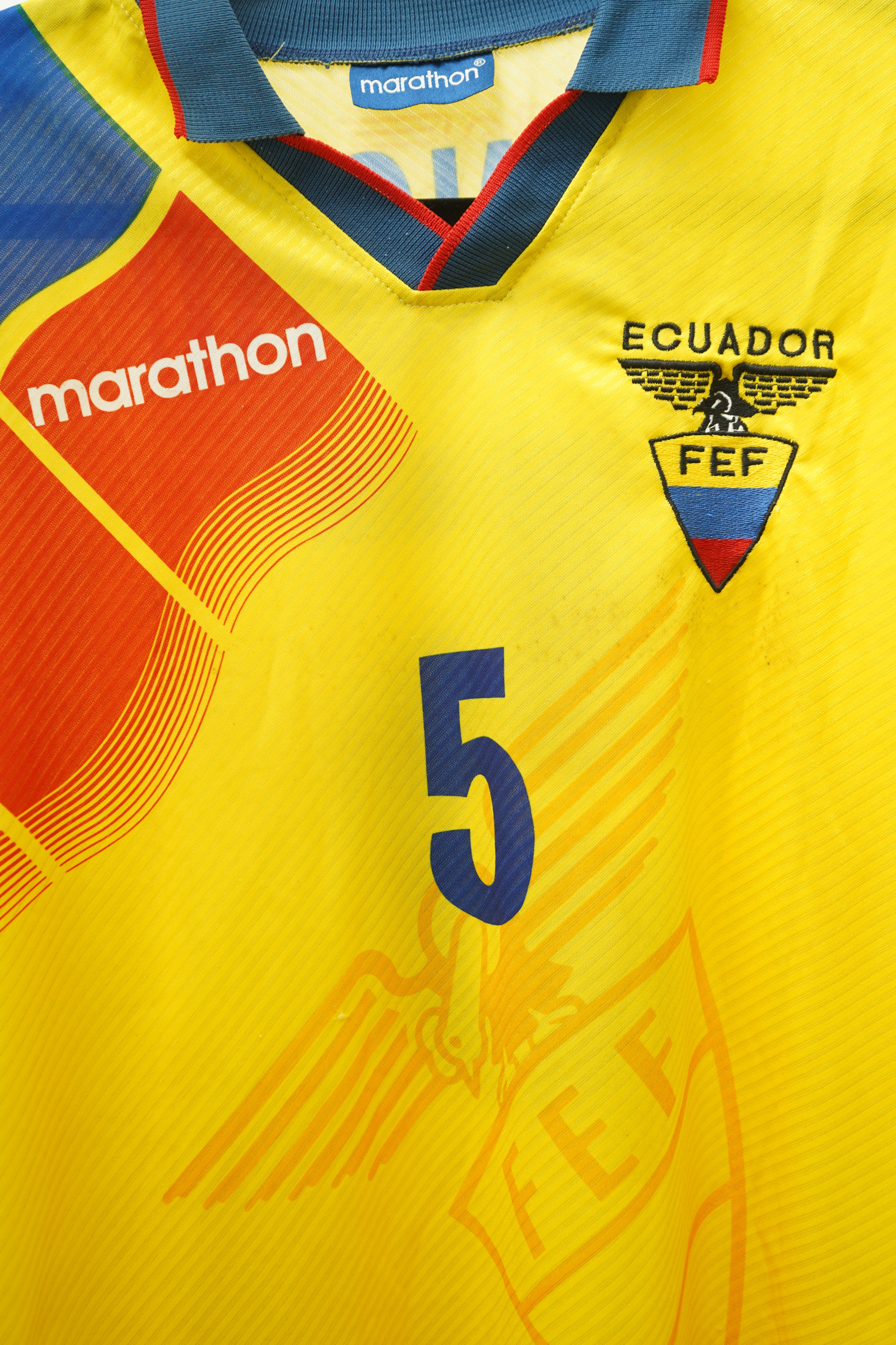 (Matchworn) Ecuador 1994-1998 Marathon #5 Tenorio - Talla XL
