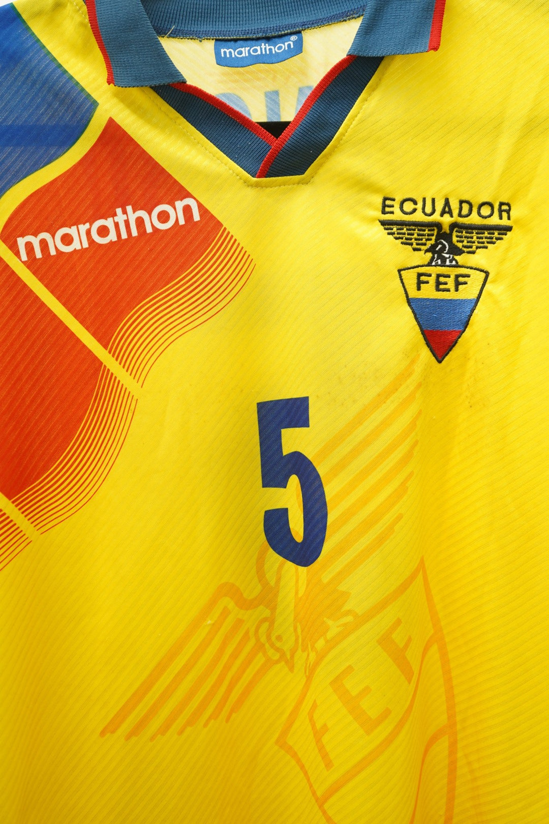 (Matchworn) Ecuador 1994 - 1998 5 Tenorio - The Football Room Mty