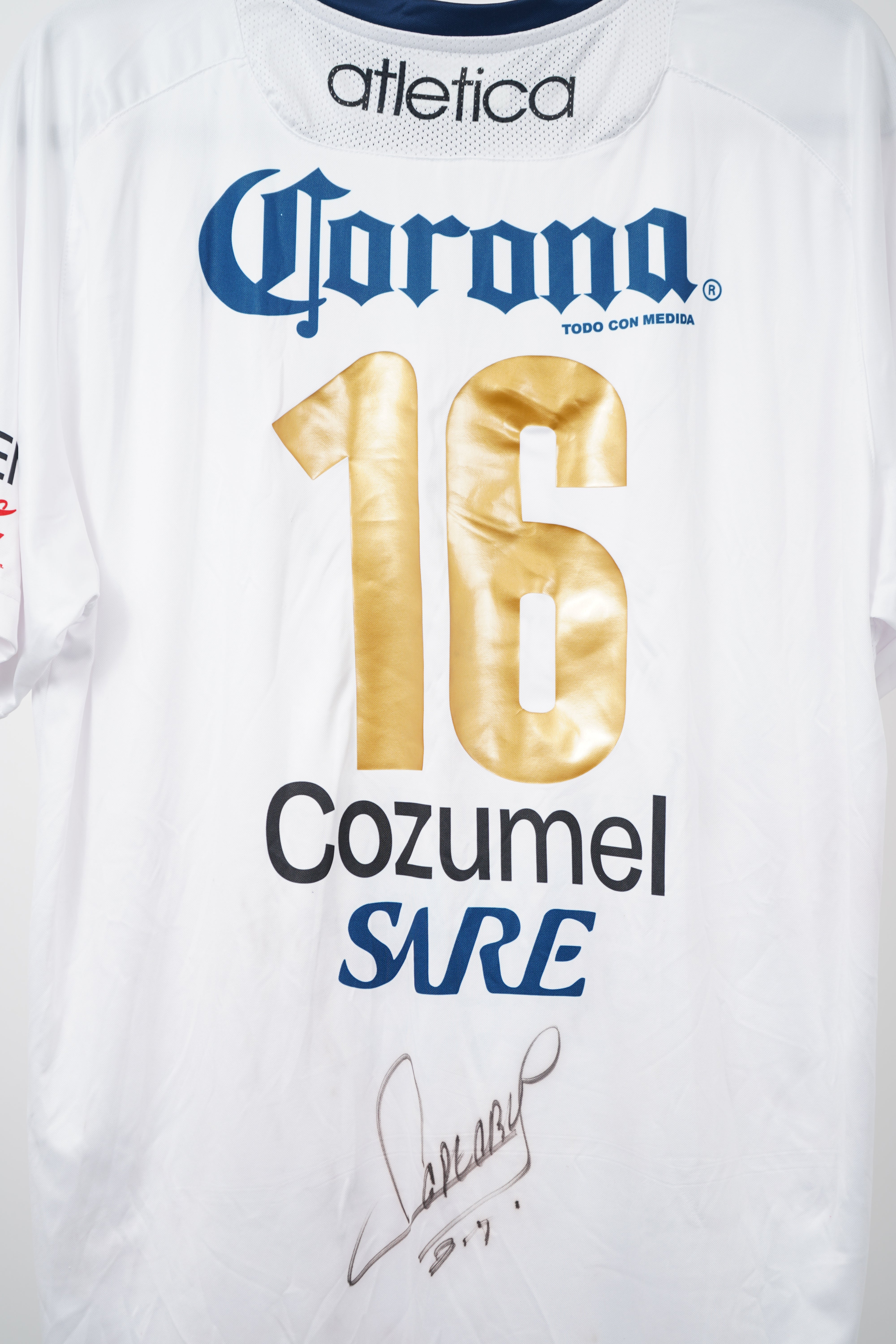 (Matchworn) Atlante 2009-2010 Jesus Morales #16 - Size L