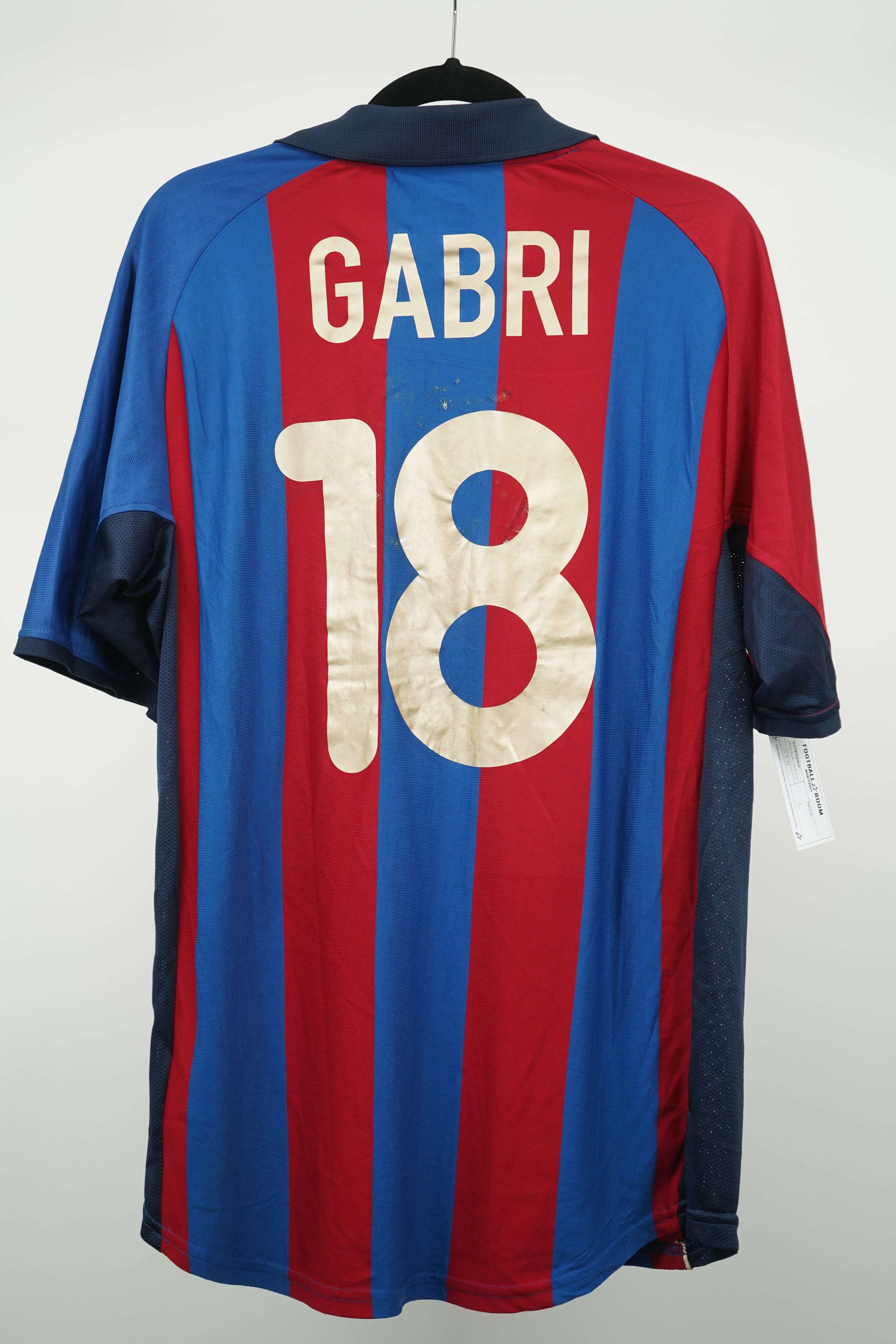 (Matchworn) Barcelona 2001-02 Gabri #18 - Size L