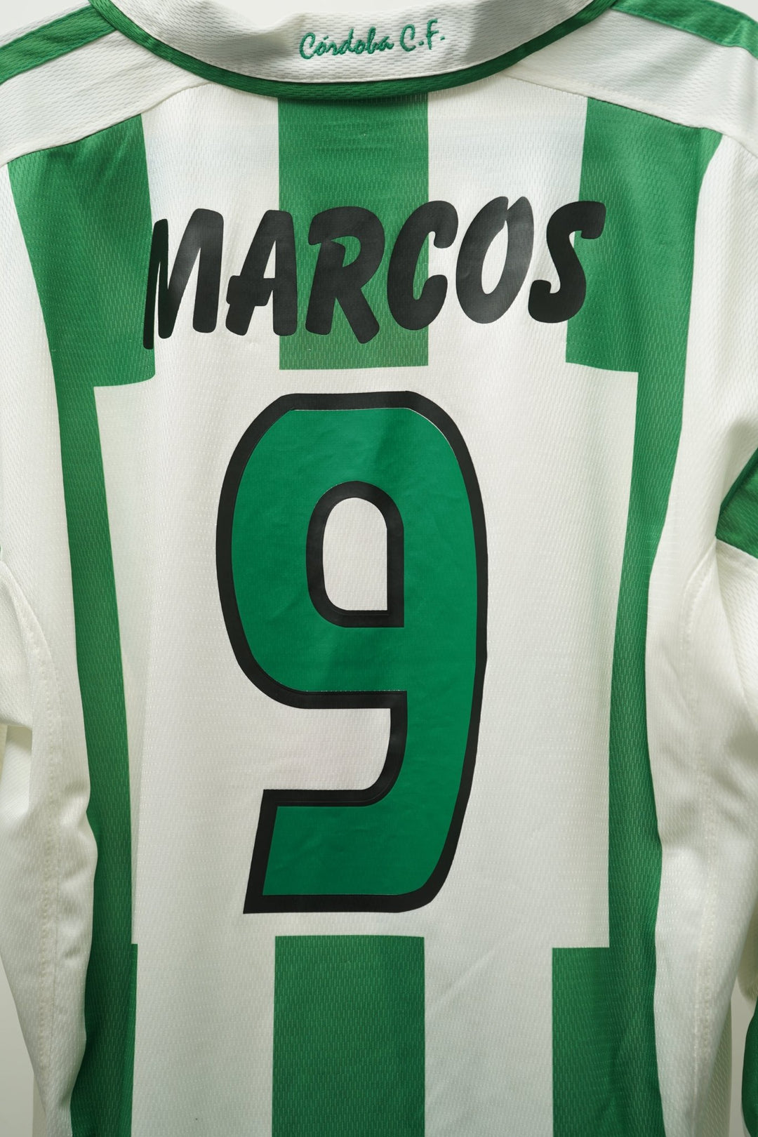 (Matchworn) Cordoba CF 2001 - 2002 Marcos 9 Umbro - Talla XXL - The Football Room Mty