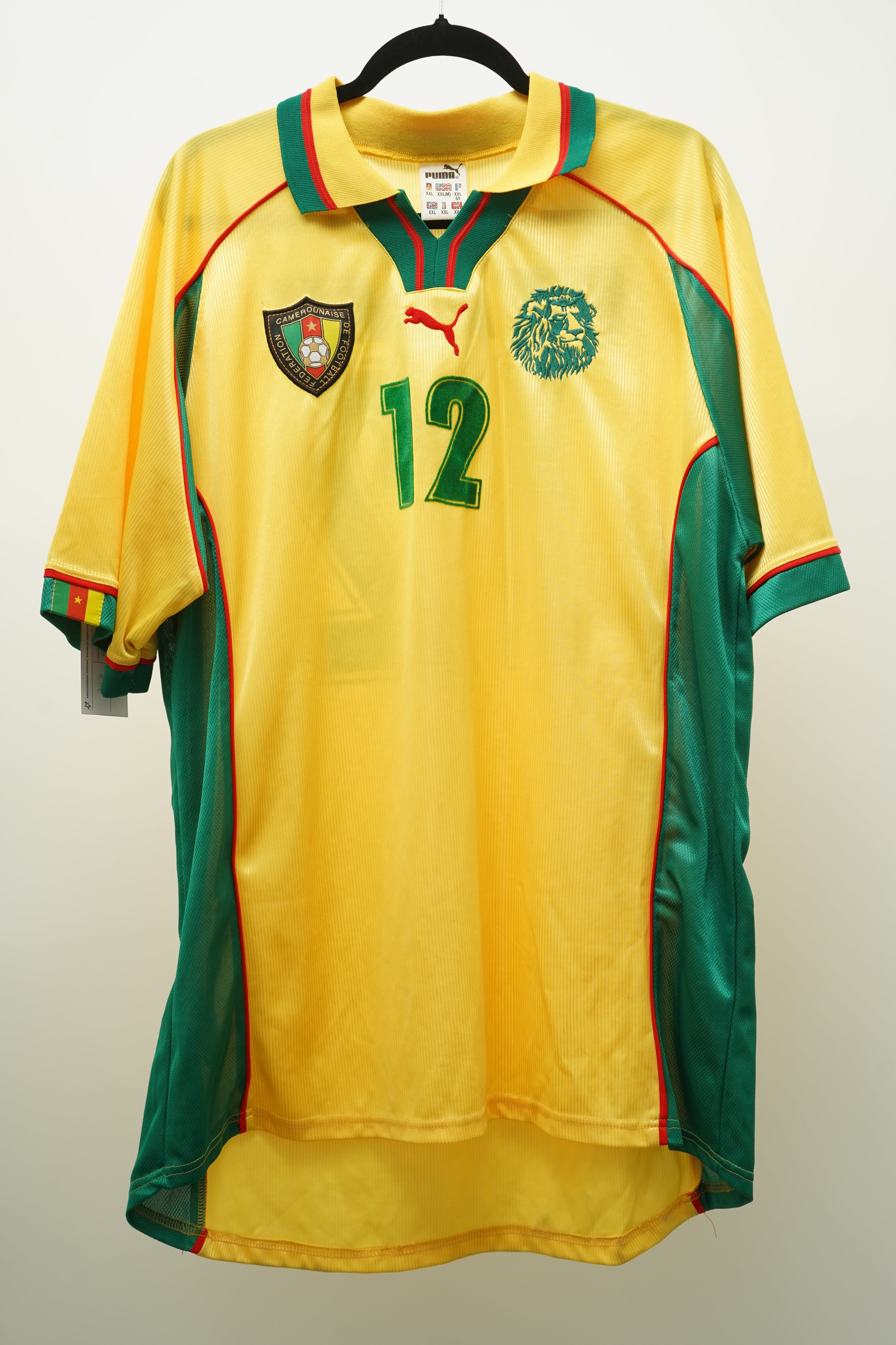(Matchworn) Camerun 1998 Lauren Etame Mayer #12 - Talla XXL