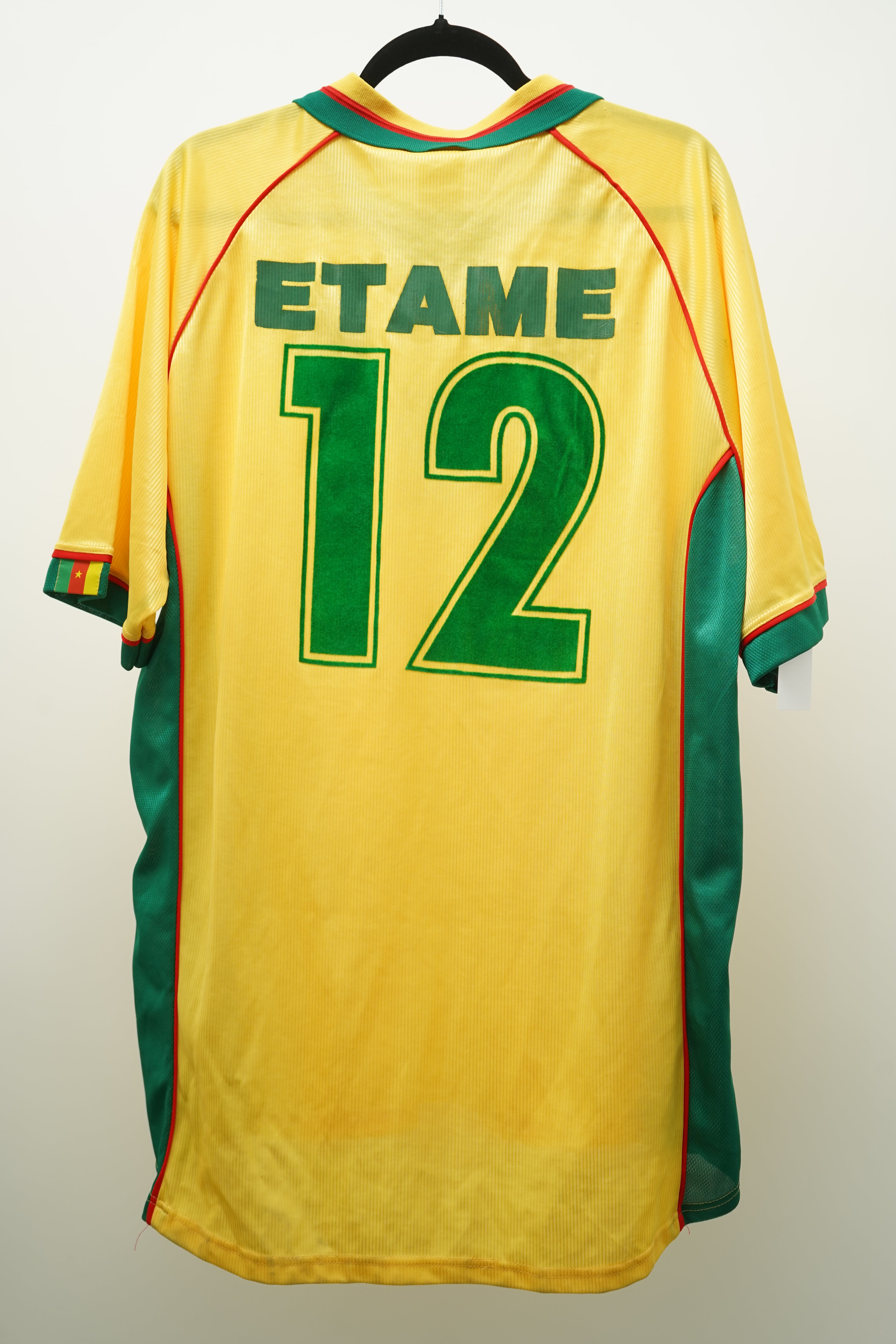 (Matchworn) Camerun 1998 Lauren Etame Mayer #12 - Talla XXL