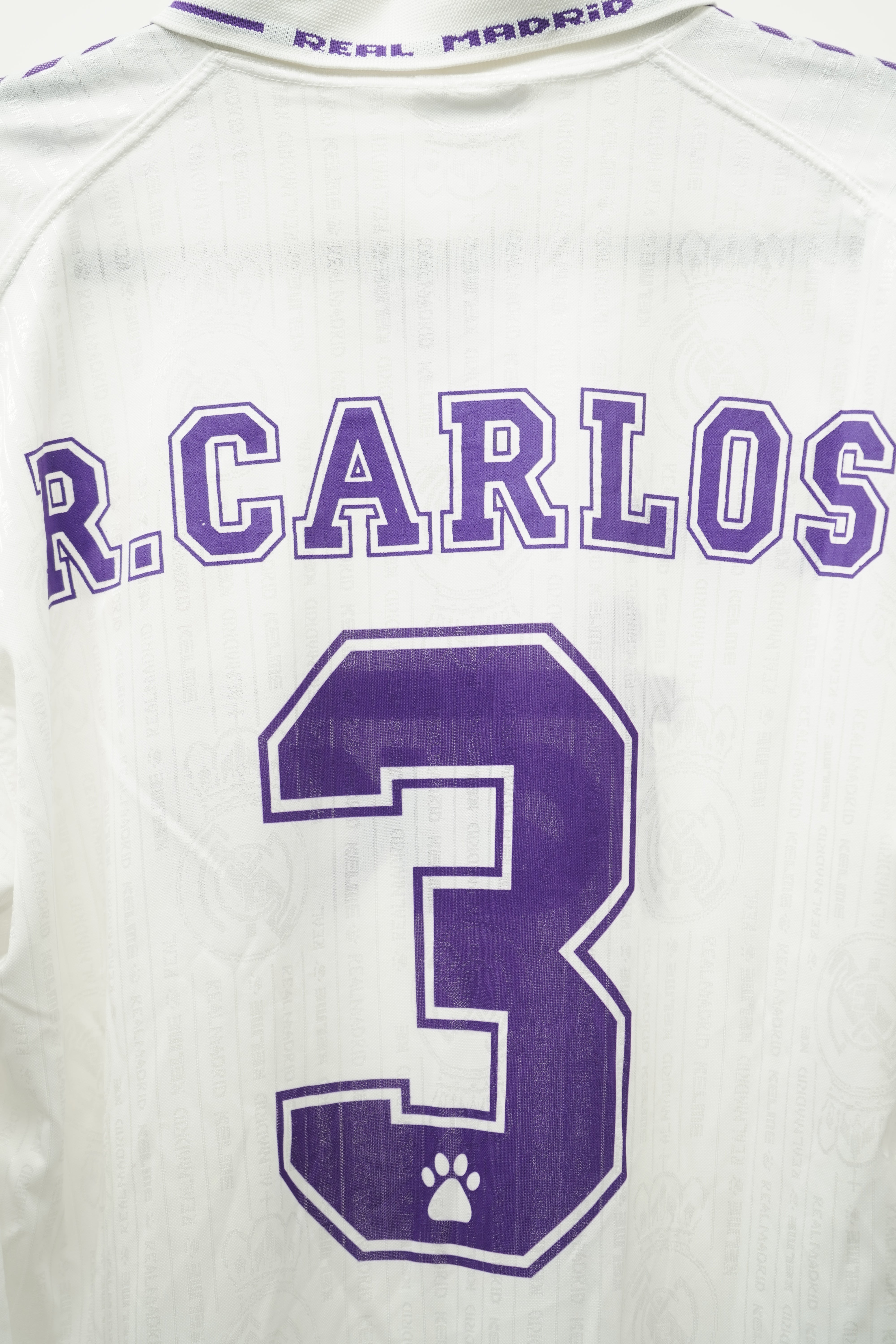 Real Madrid 1996 Local Roberto Carlos #3 (firmada) - Talla L