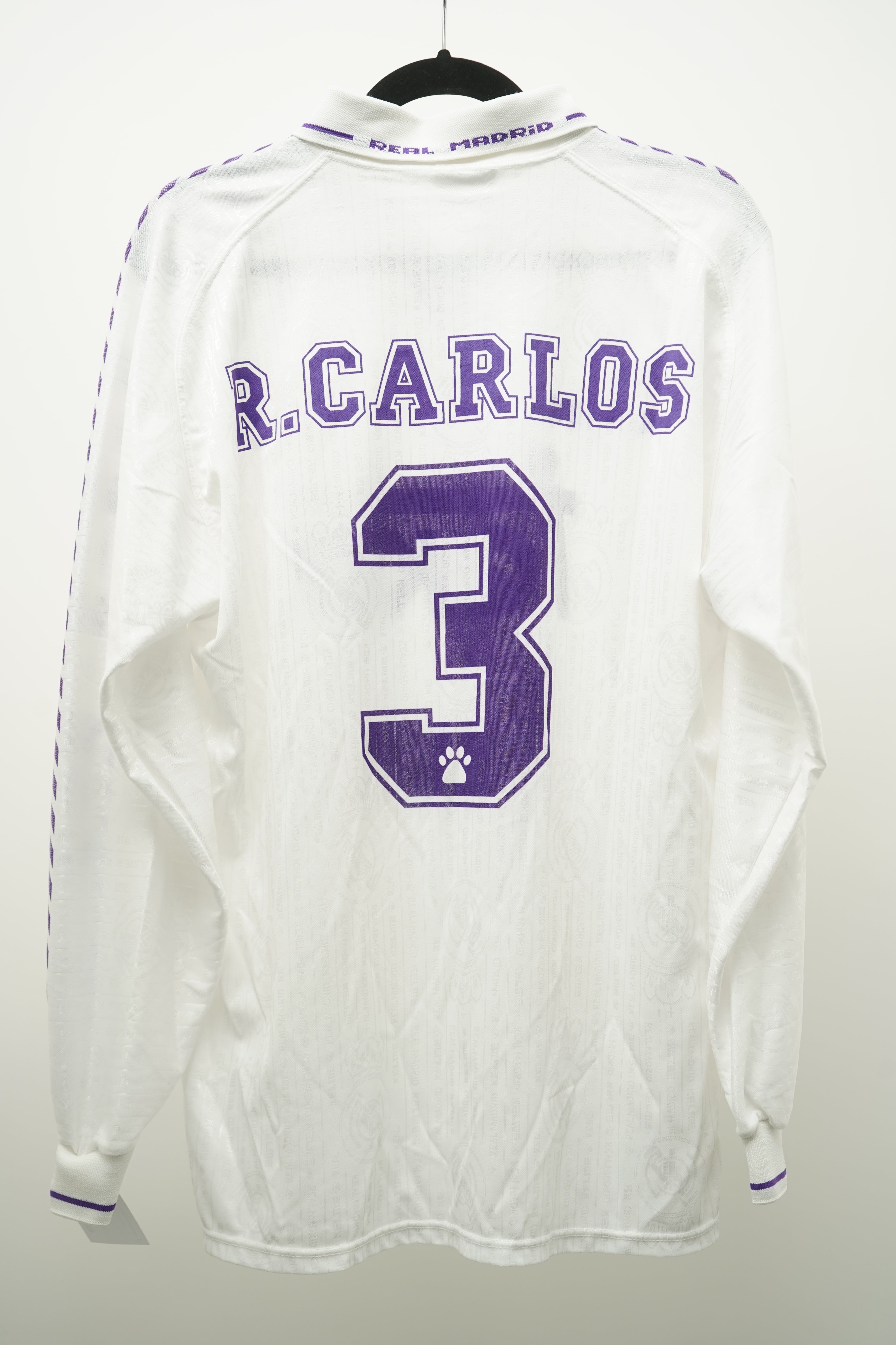 Real Madrid 1996 Local Roberto Carlos #3 (firmada) - Talla L