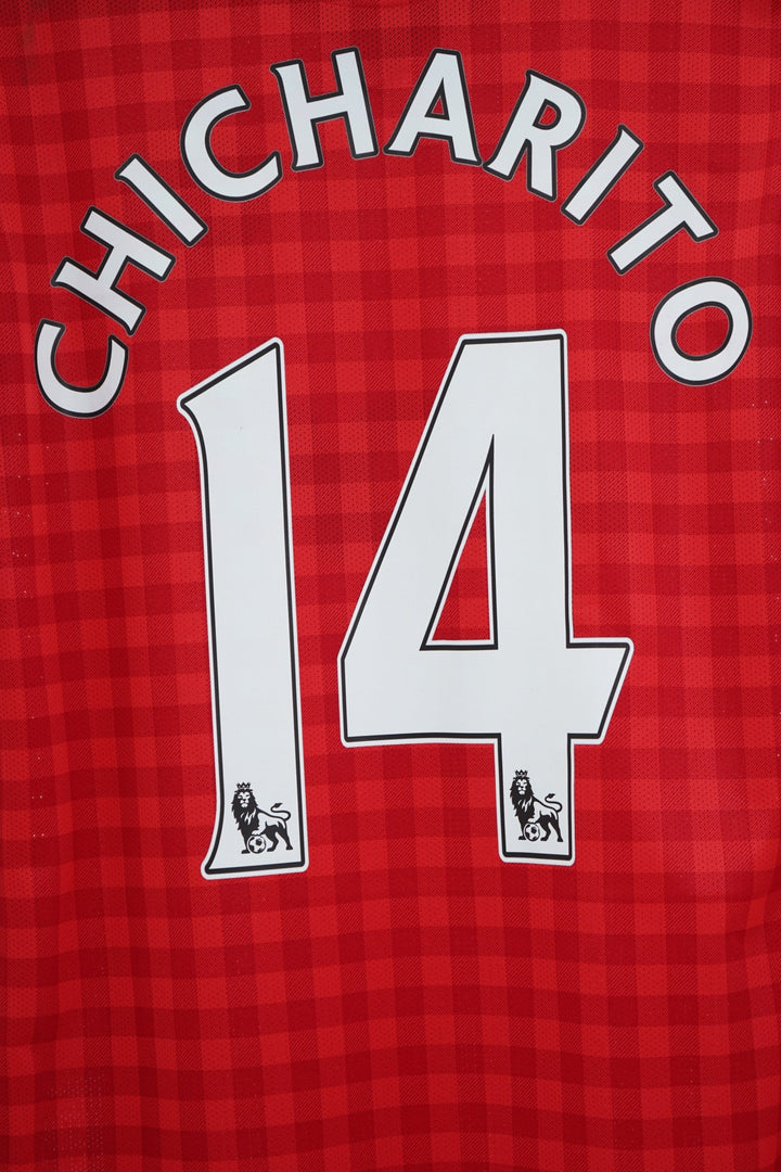 (Player Issue) Manchester United 2012 - 13 14 Chicharito - L (8/10) - The Football Room Mty