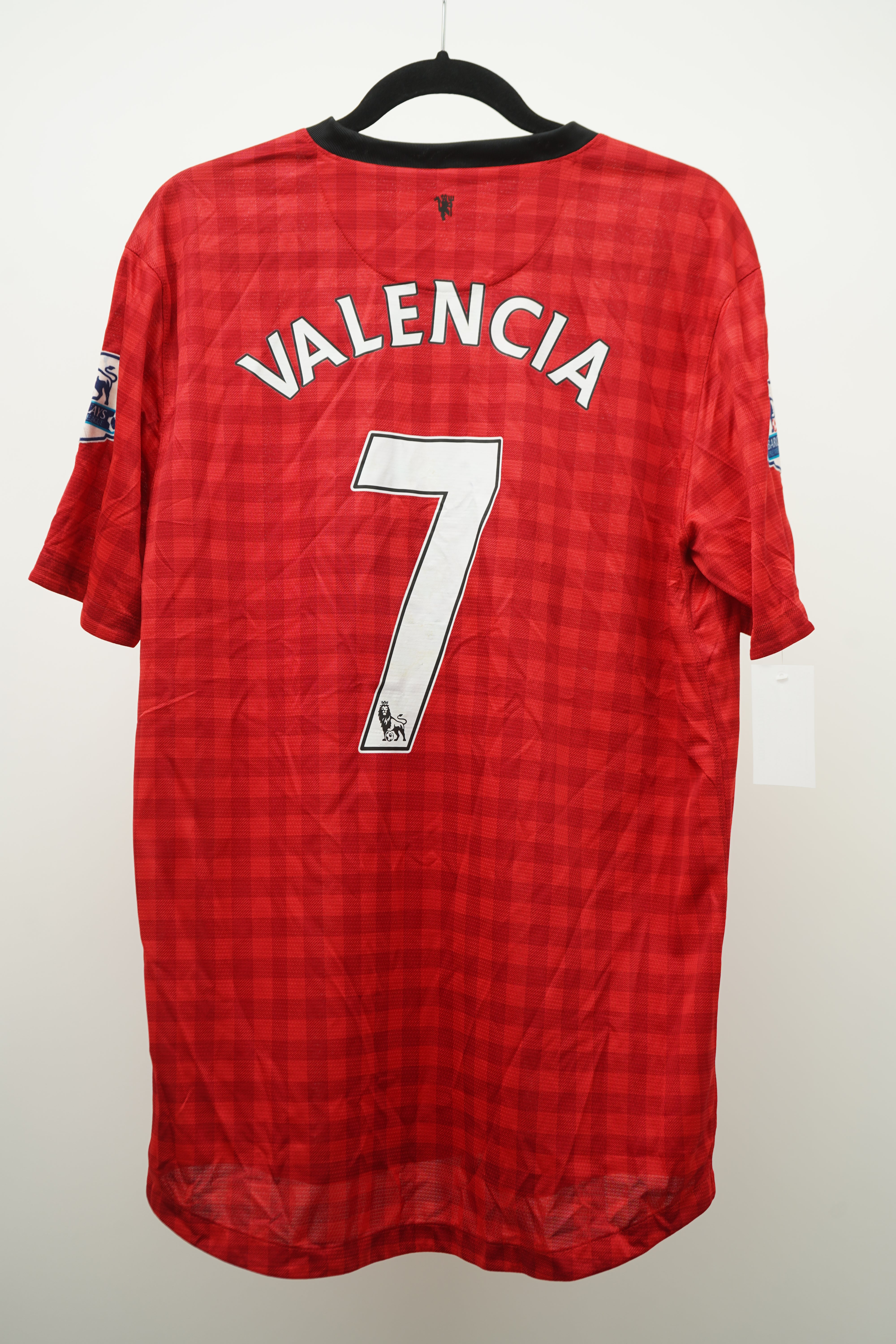 (Matchworn) Manchester united 2012-2013 #7 Antonio Valencia - L