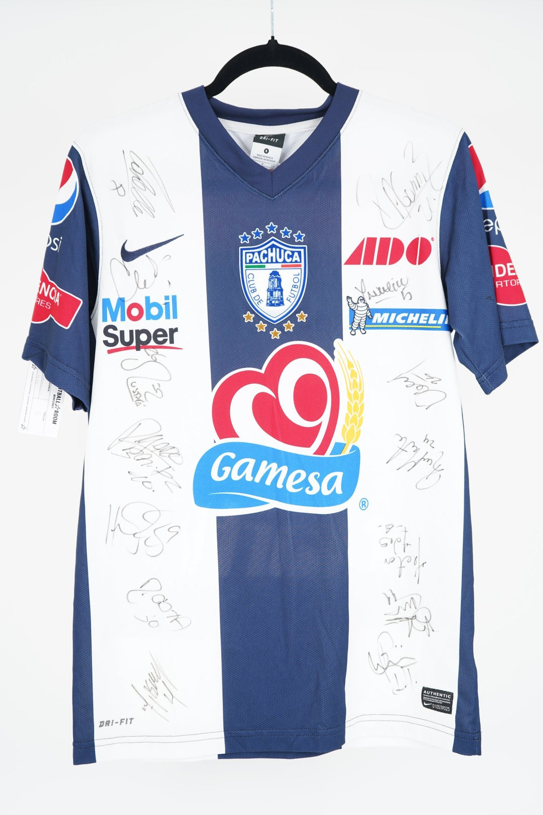 (Matchworn) Pachuca 2011 Victor Mañon 13 Firmada - Talla S - The Football Room Mty