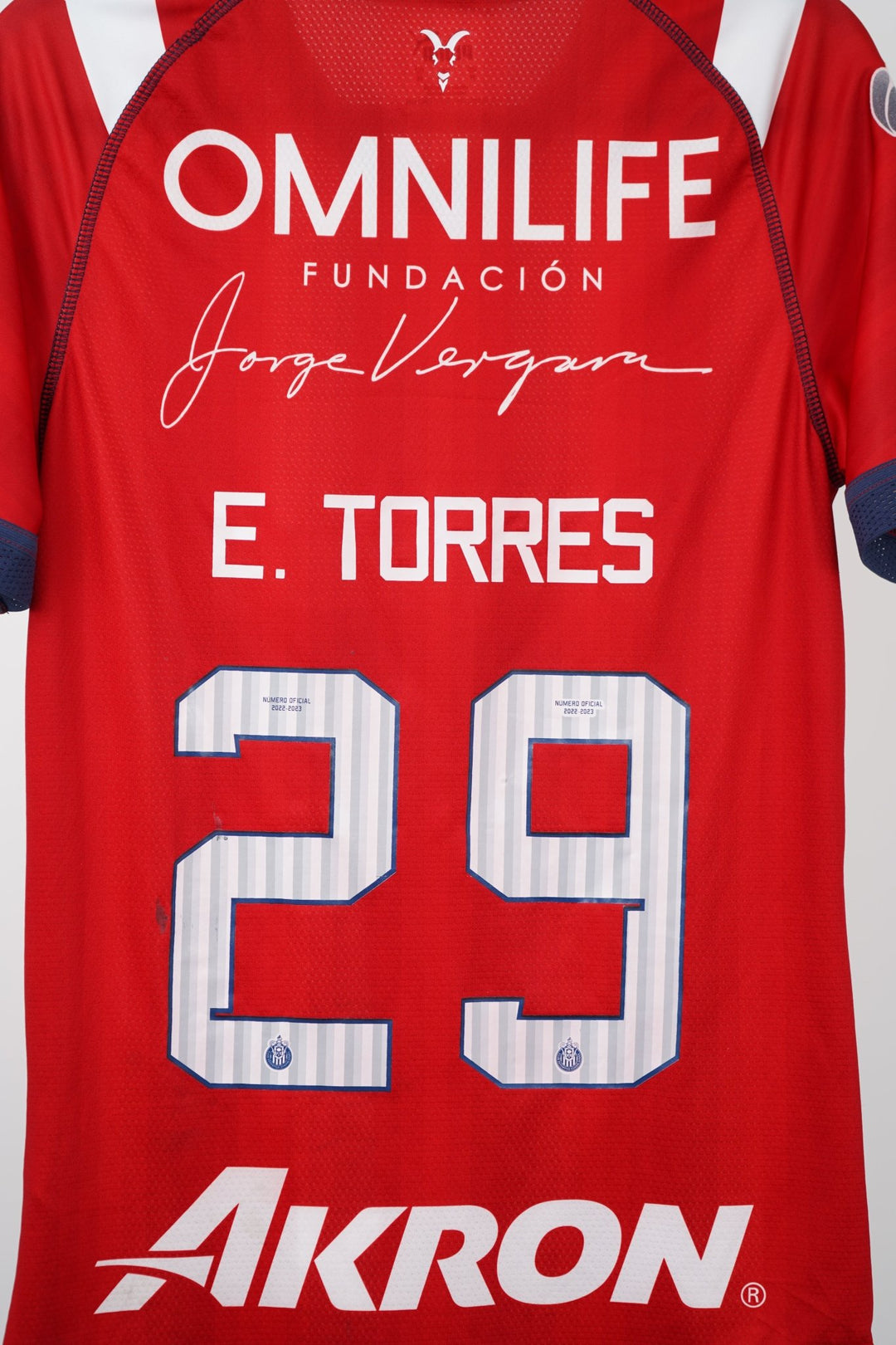 (Matchworn) Chivas amistoso vs Getafe 2022 E. Torres 29 - Talla XL - The Football Room Mty