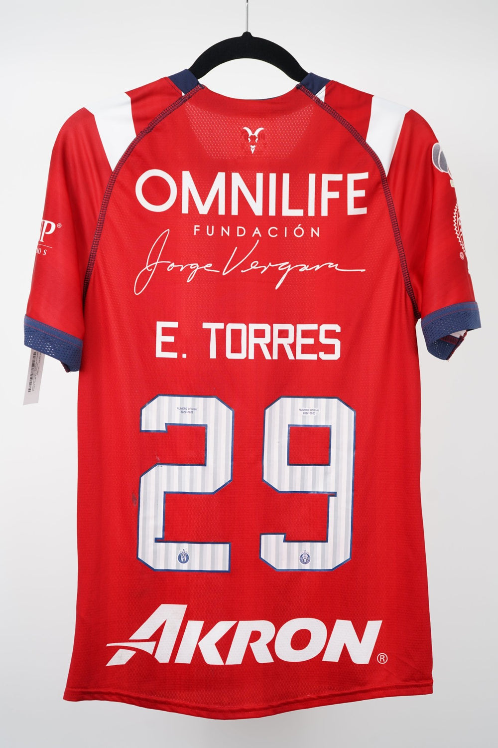 (Matchworn) Chivas amistoso vs Getafe 2022 E. Torres 29 - Talla XL - The Football Room Mty