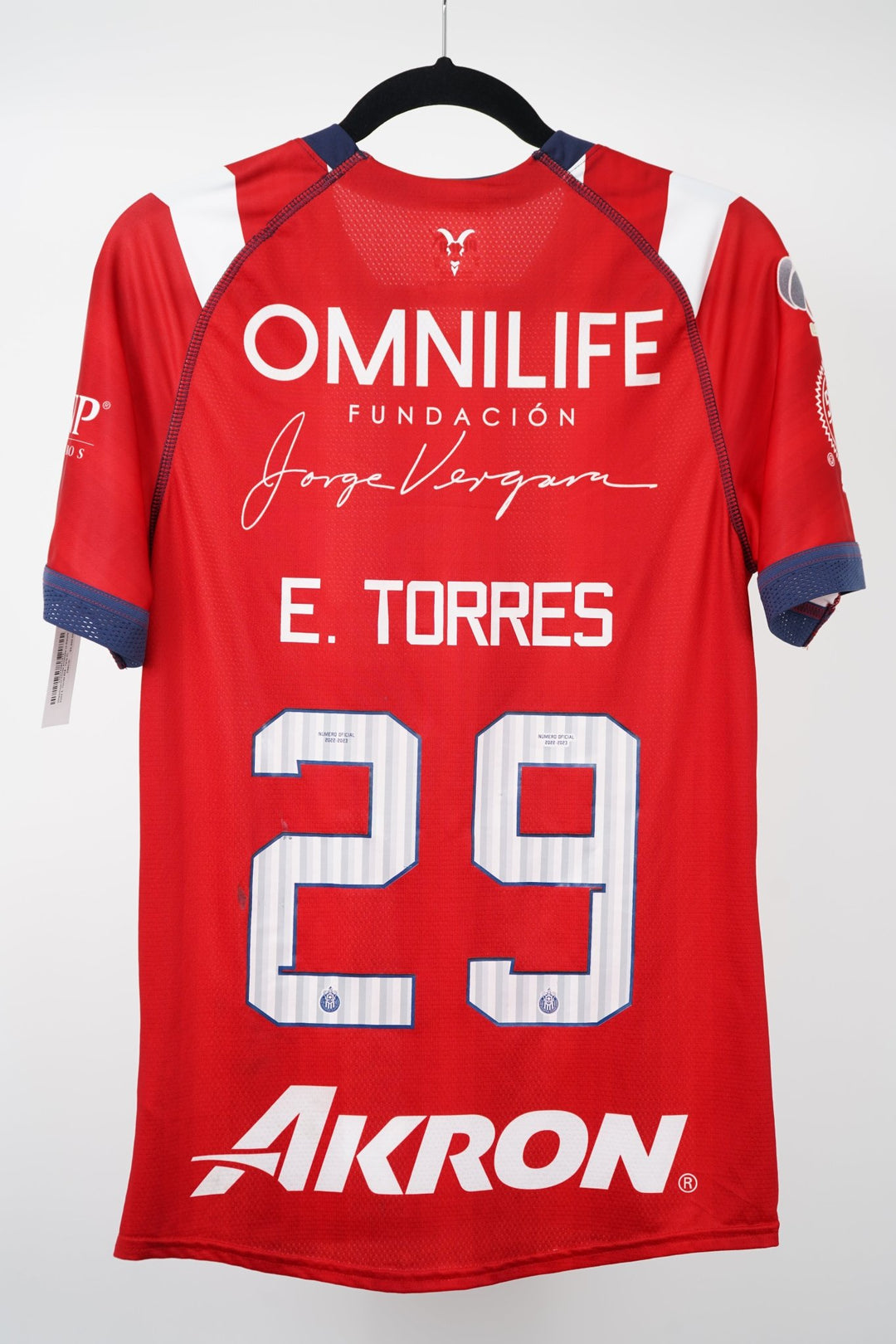 (Matchworn) Chivas amistoso vs Getafe 2022 E. Torres 29 - Talla XL - The Football Room Mty