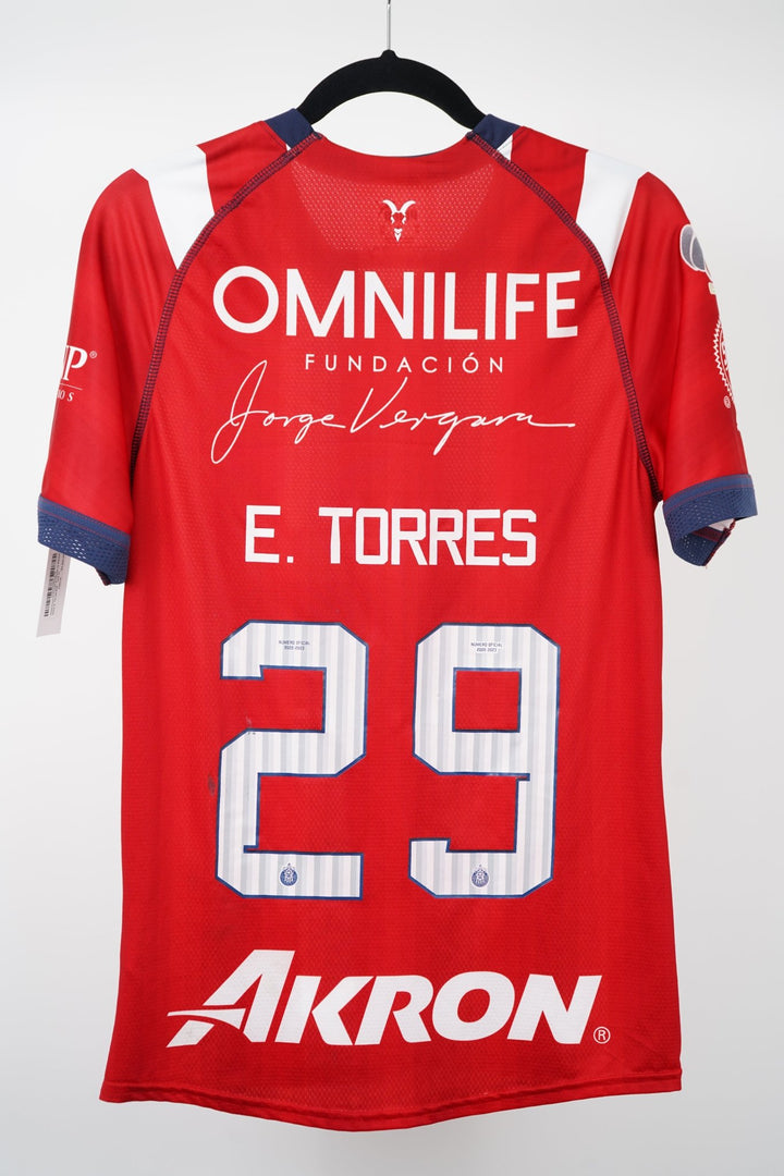 (Matchworn) Chivas amistoso vs Getafe 2022 E. Torres 29 - Talla XL - The Football Room Mty