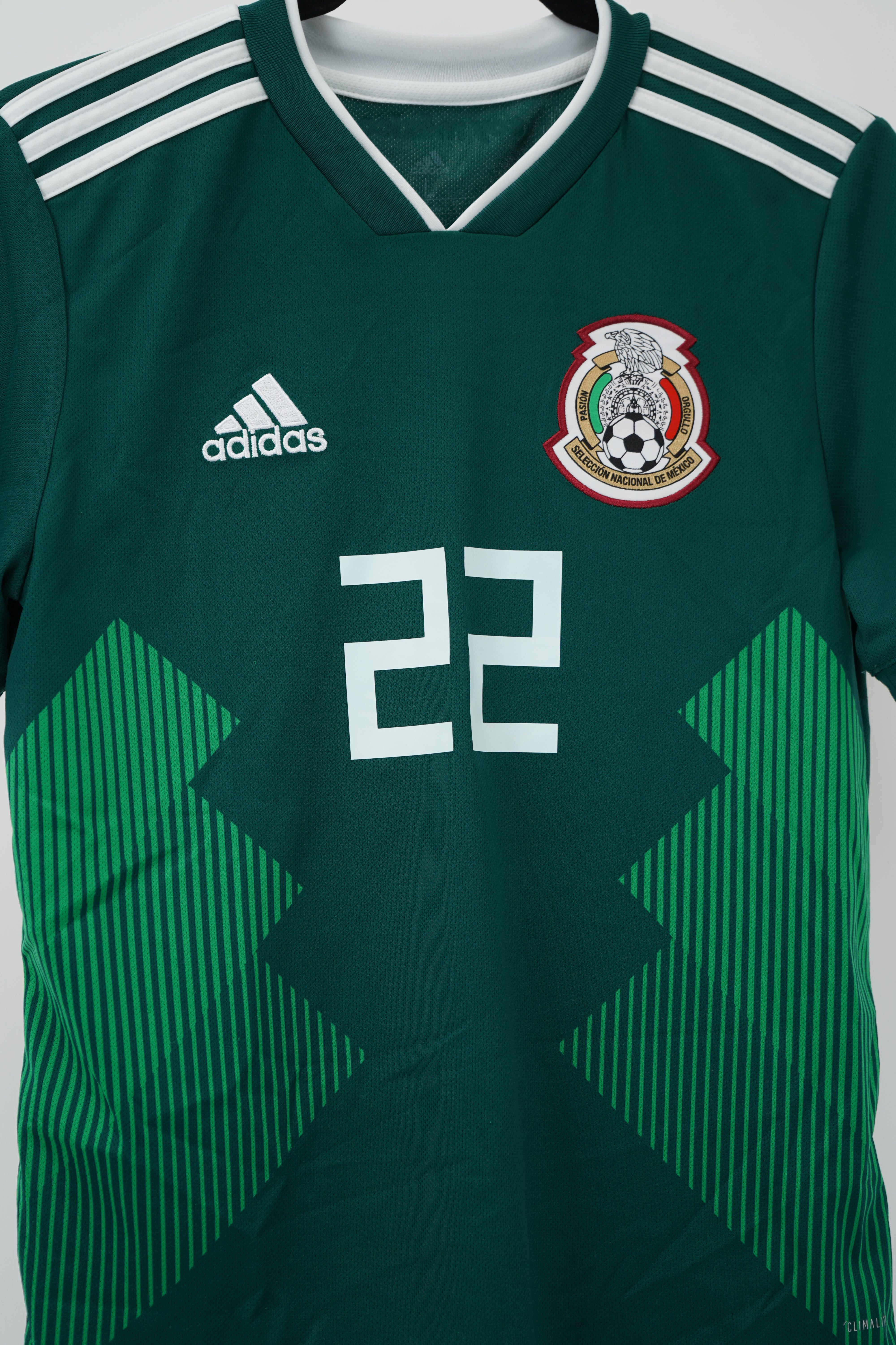Mexico Local 2018 #22 Chucky Lozano - Talla L (Niño)