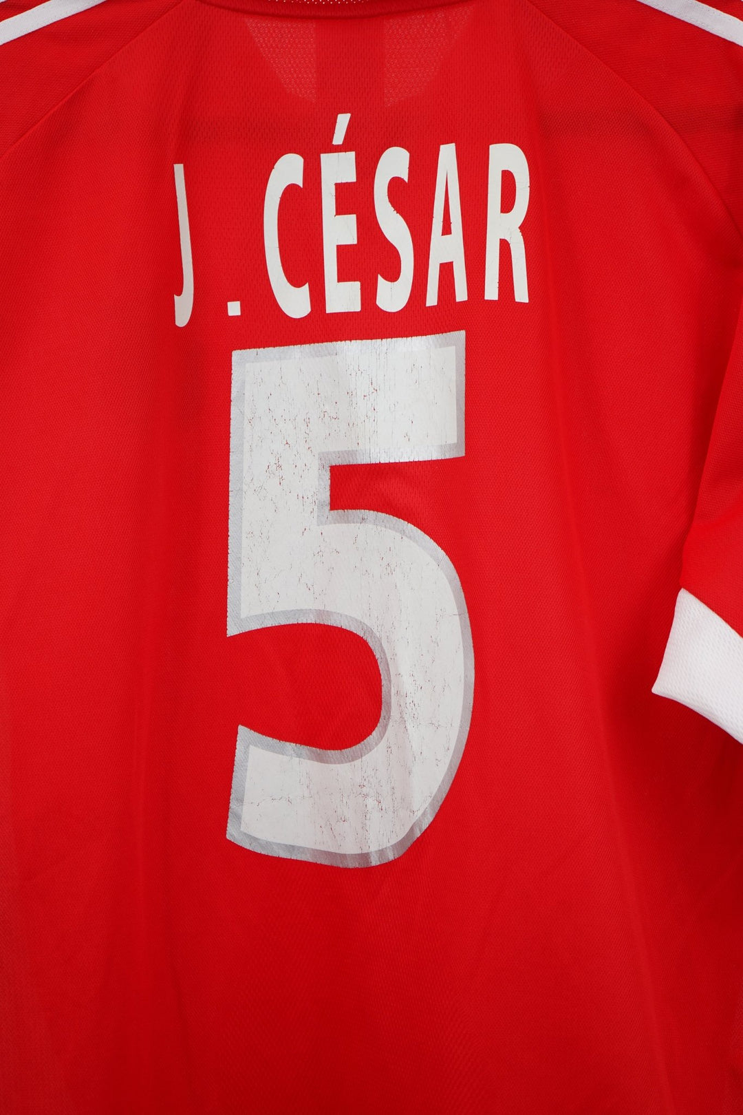 (Matchworn) Benfica Local 2001 - 2002 5 J. Cesar - XL (8/10) - The Football Room Mty