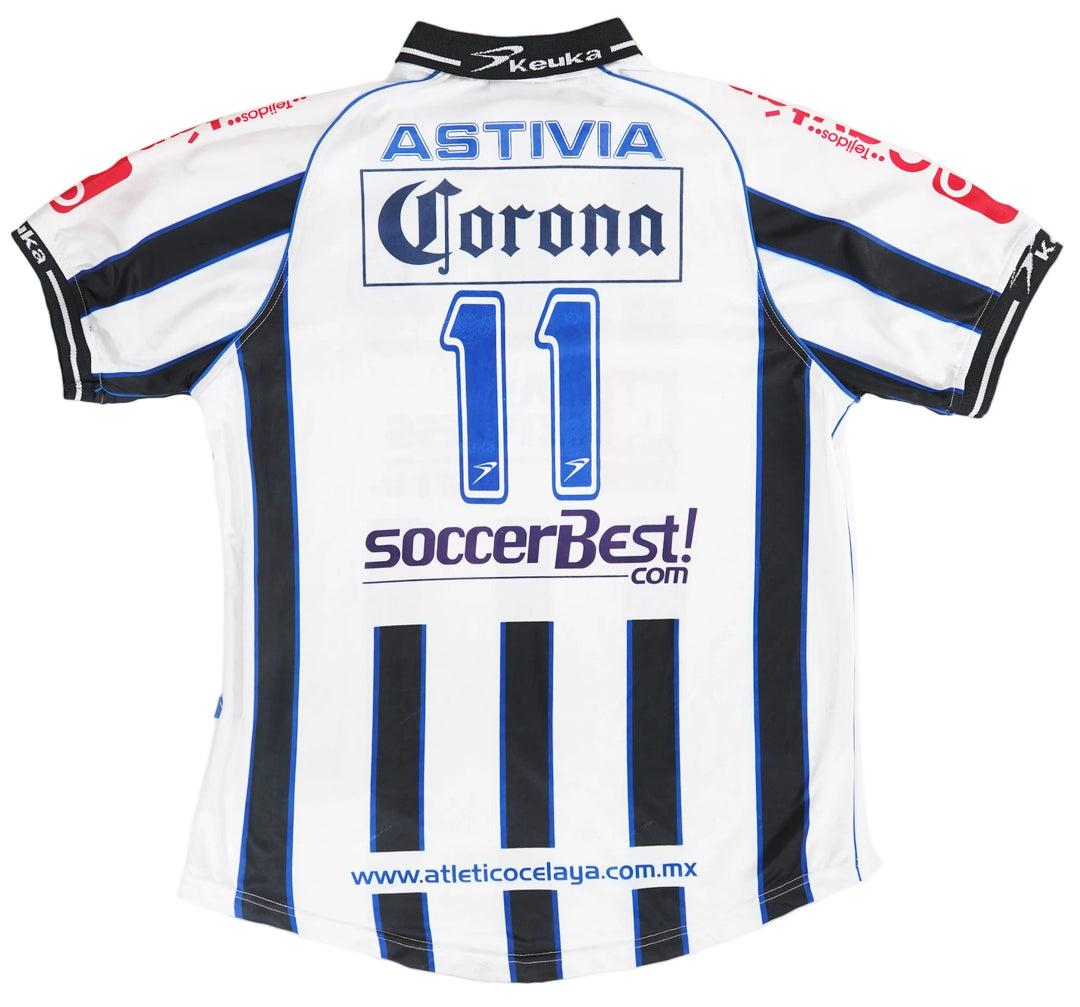 (Matchworn) Celaya 2000-01 Edson Astivia #11 - XL (9/10)