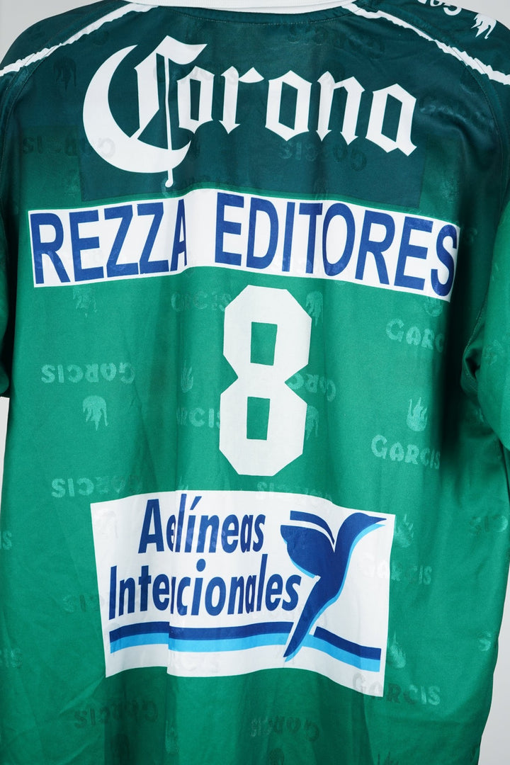 (Matchworn) Leon 2001 - 02 Edson Astivia 8 - XL (9/10) - The Football Room Mty
