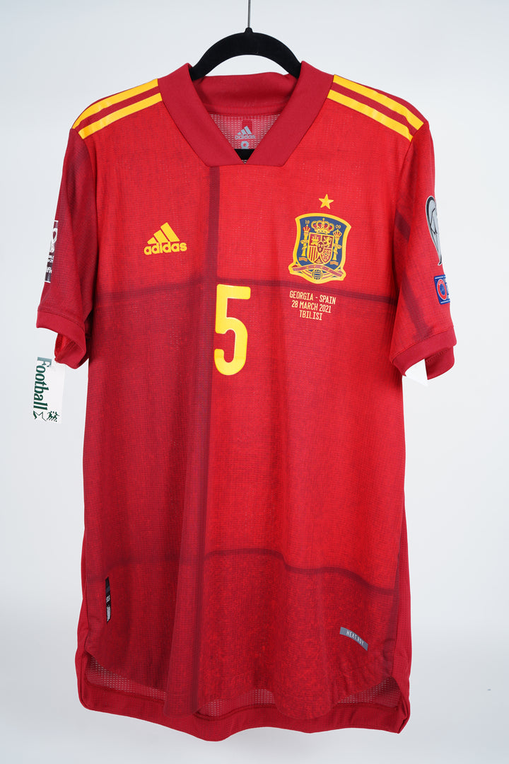 (Match Issue) España 2021 Sergio Busquets 5 - L (9/10)