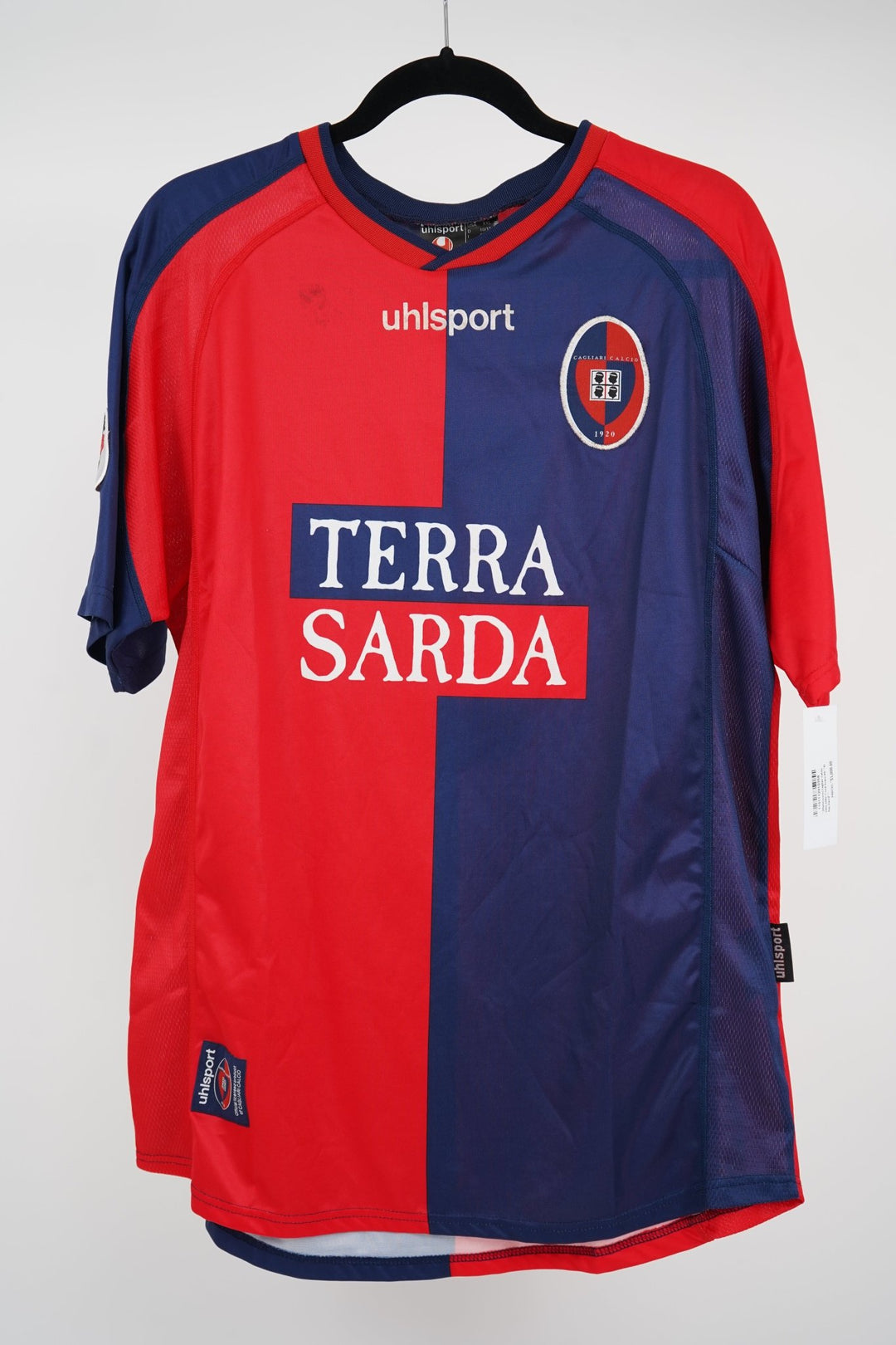 (Matchworn) Cagliari Calcio 2001 - 2002 David Suazo 9 "El Rey David" - The Football Room Mty