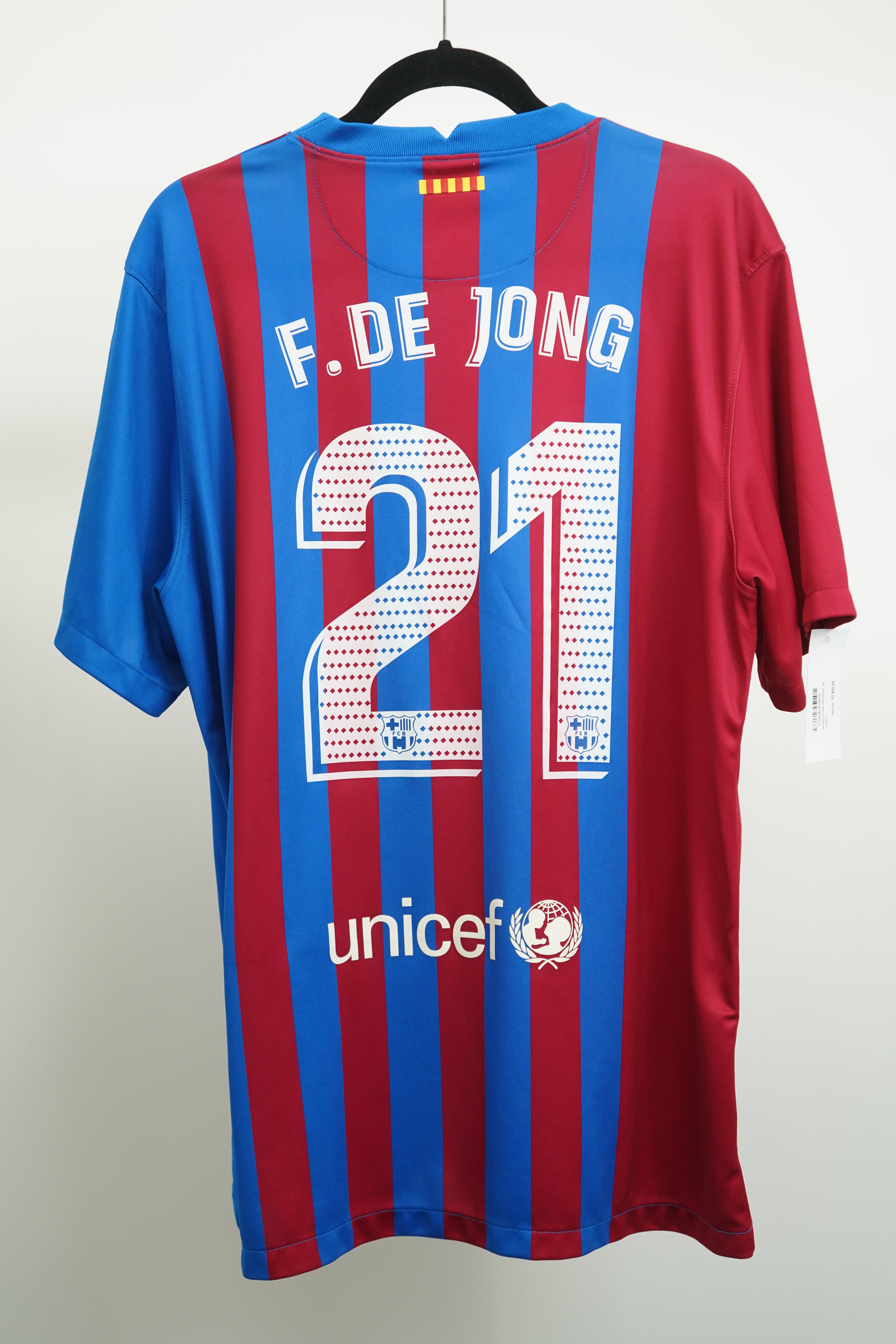 Barcelona Home 2021-2022 F. De Jong #21