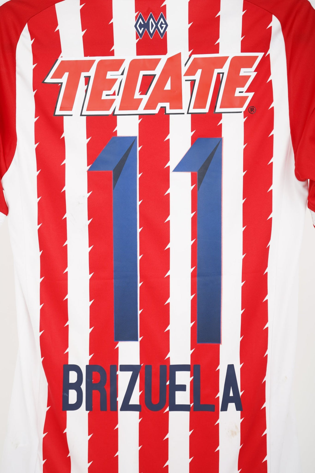 (Matchworn) Chivas 2015 - 16 Local Brizuela 11 (100 años) - The Football Room Mty