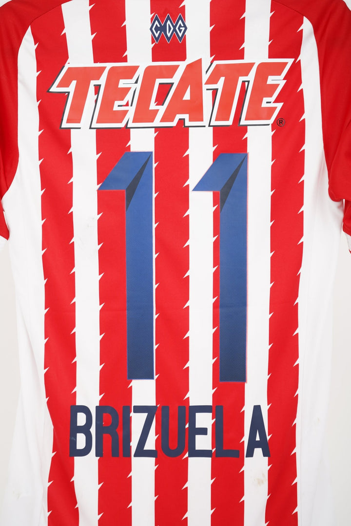 (Matchworn) Chivas 2015 - 16 Local Brizuela 11 (100 años) - The Football Room Mty