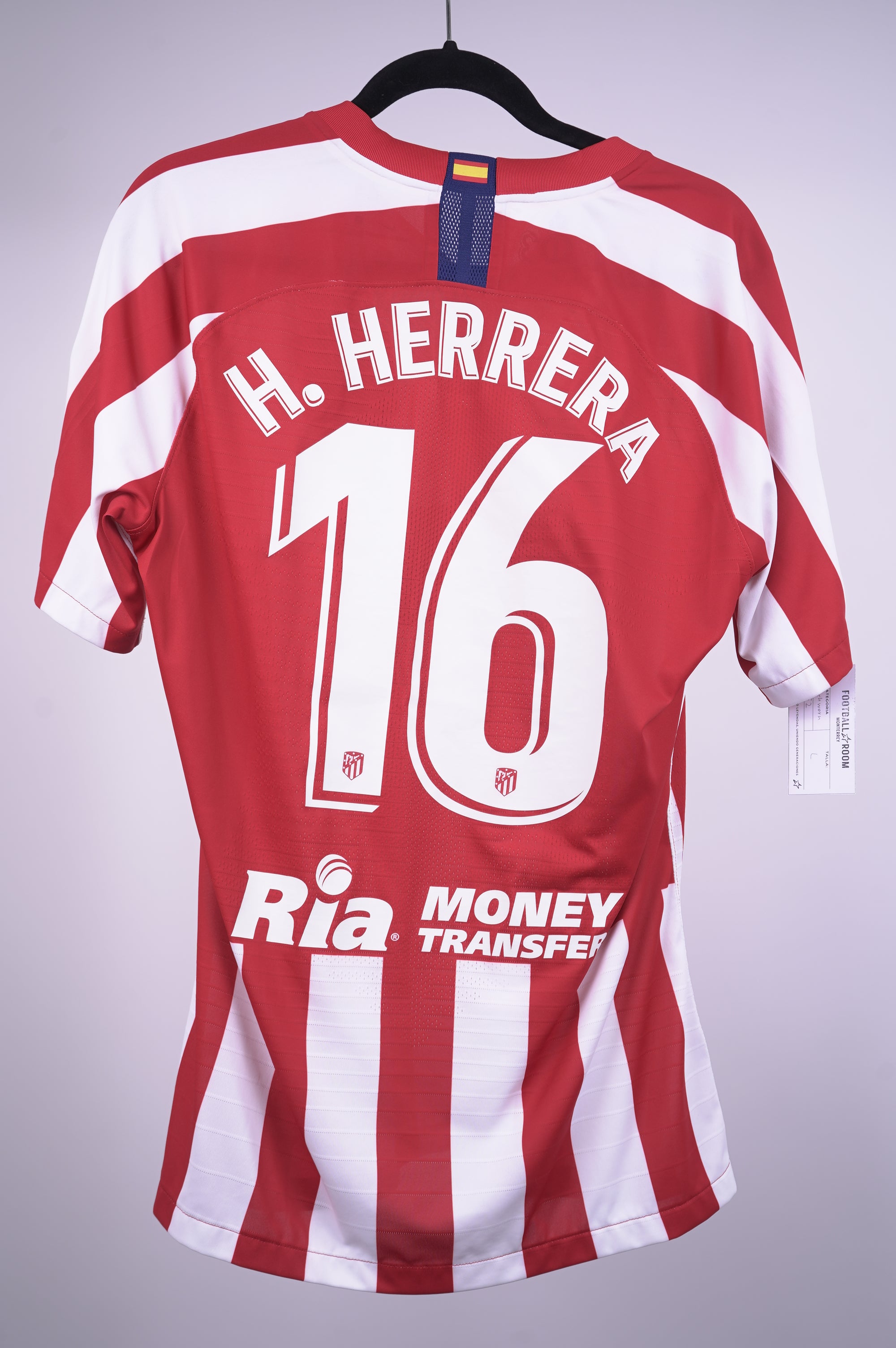 (Matchworn) Atletico de Madrid 2019-20 Local Hector Herrera 16 parche LaLiga