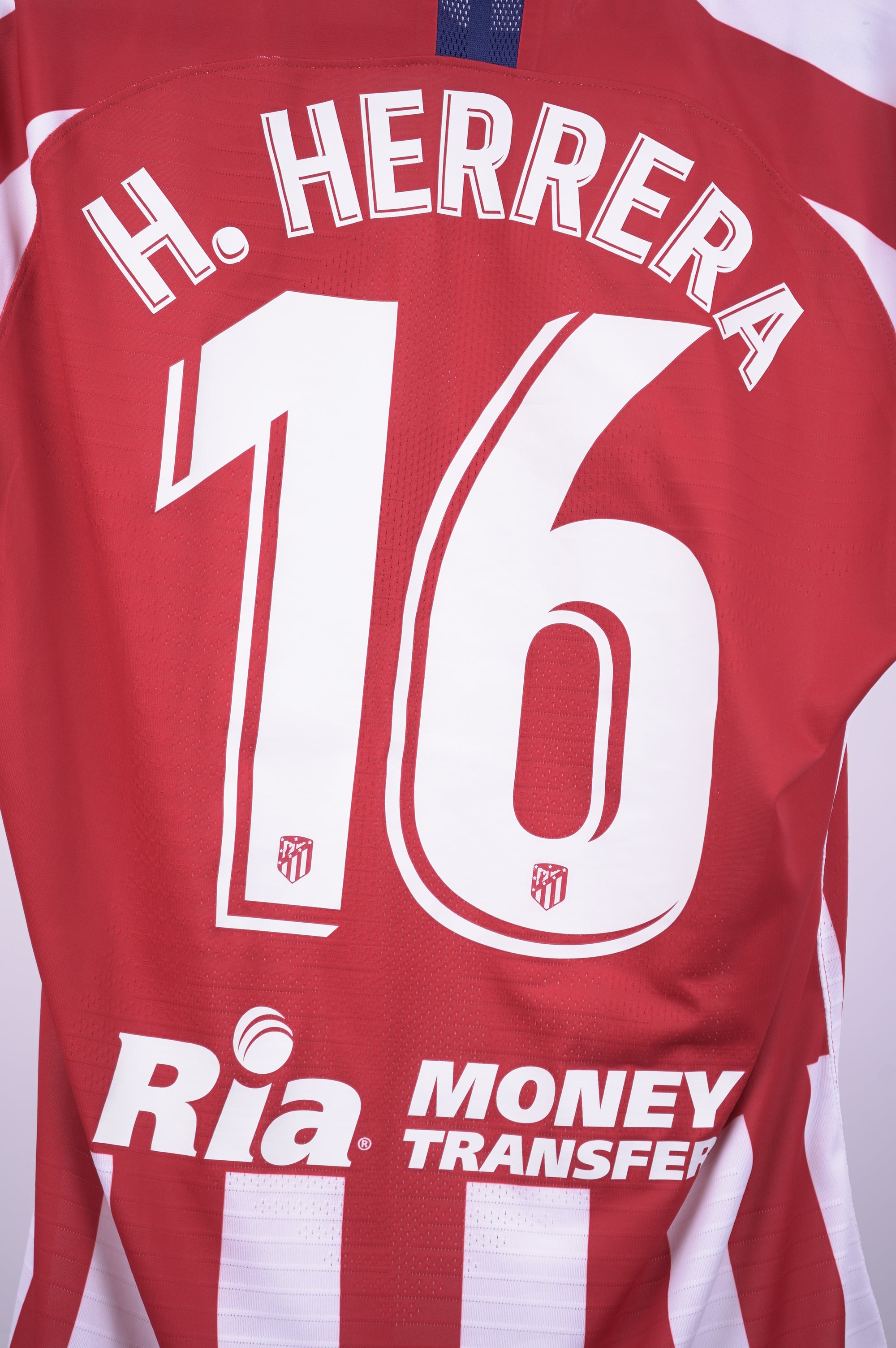 (Matchworn) Atletico de Madrid 2019-20 Local Hector Herrera 16 parche LaLiga