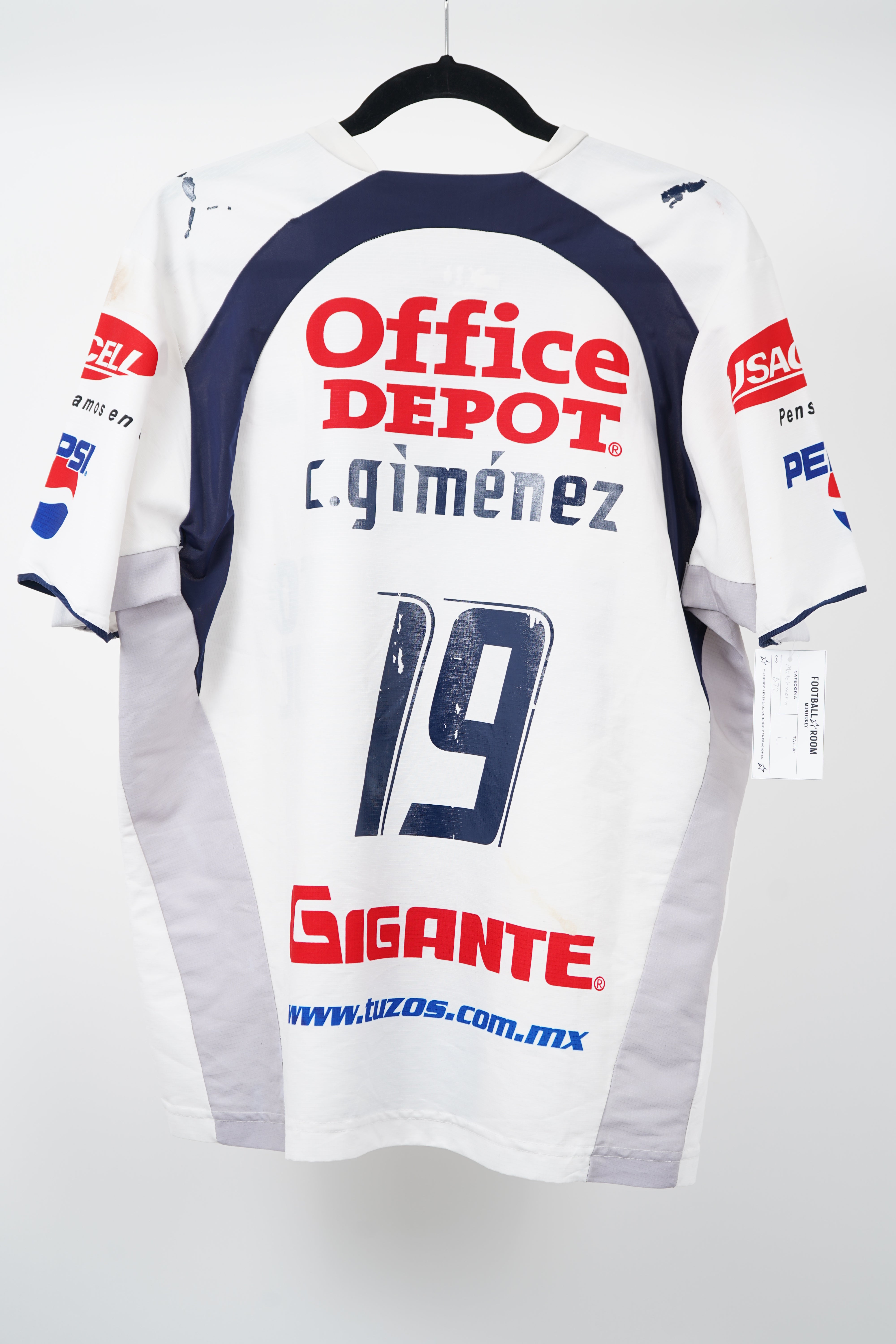 (Matchworn) Pachuca Local 2006-2007 #19 Chaco Jimenez