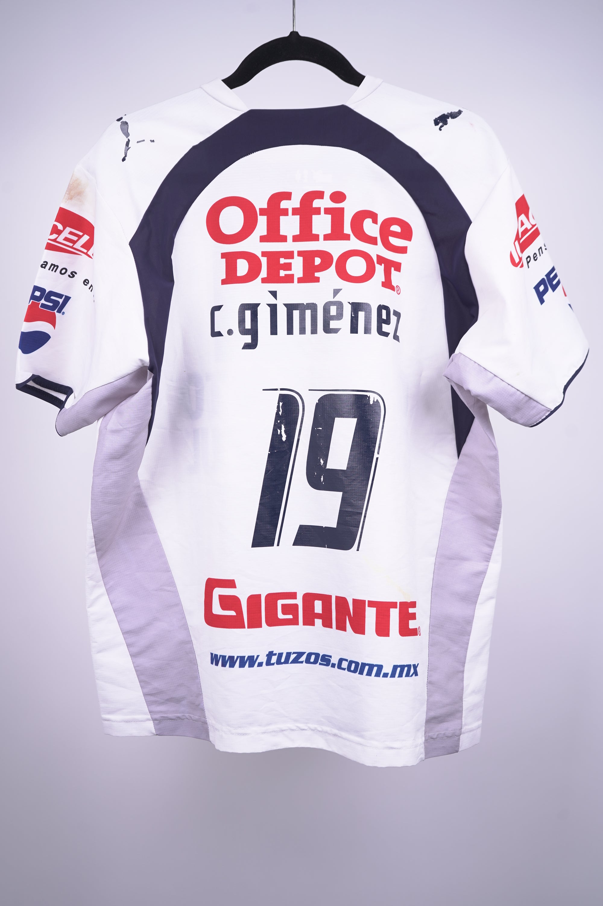 (Matchworn) Pachuca Local 2006-2007 #19 Chaco Jimenez