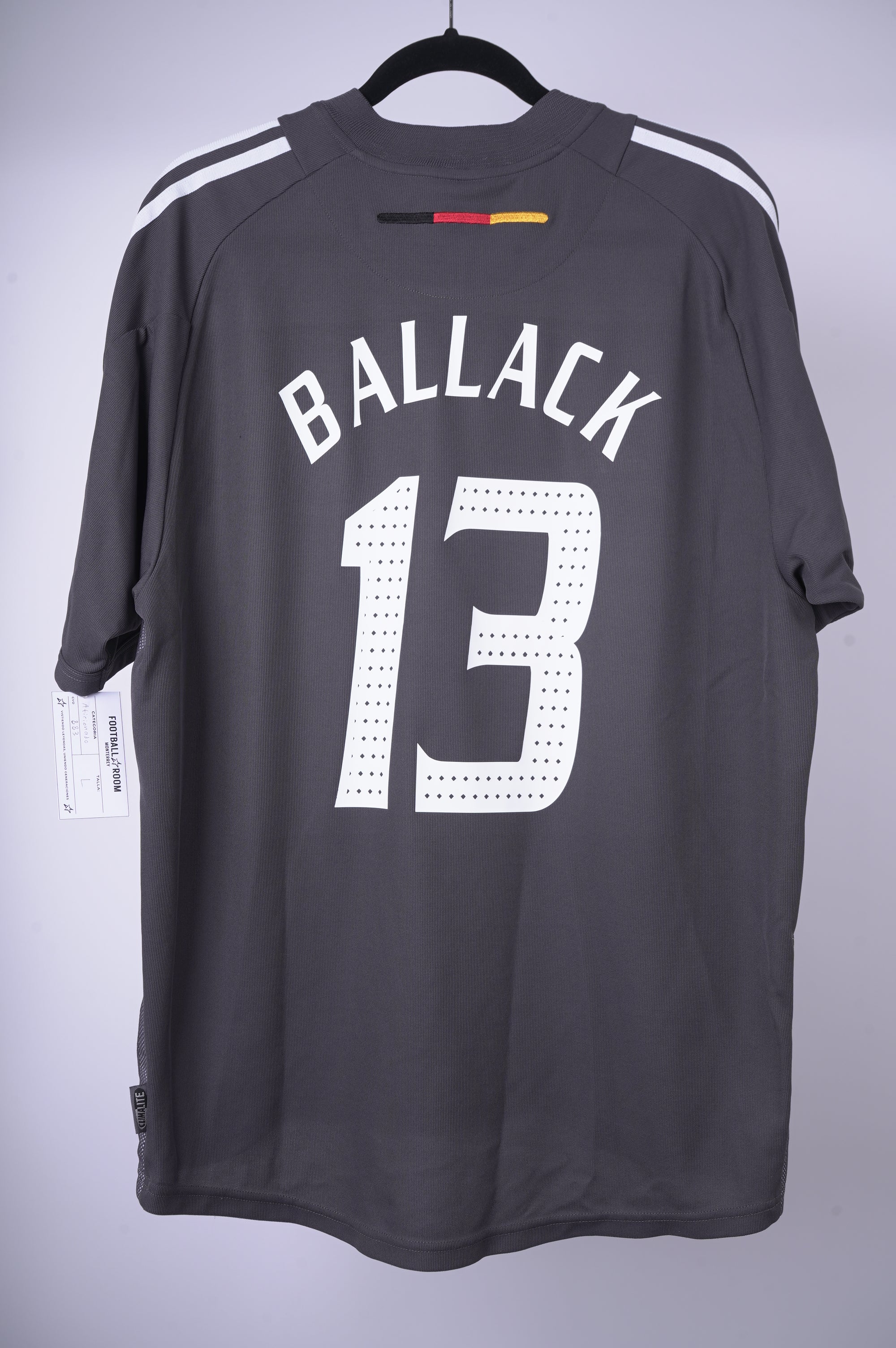 Adidas Alemania 2002-2004 Visitante Ballack #13 - Talla L