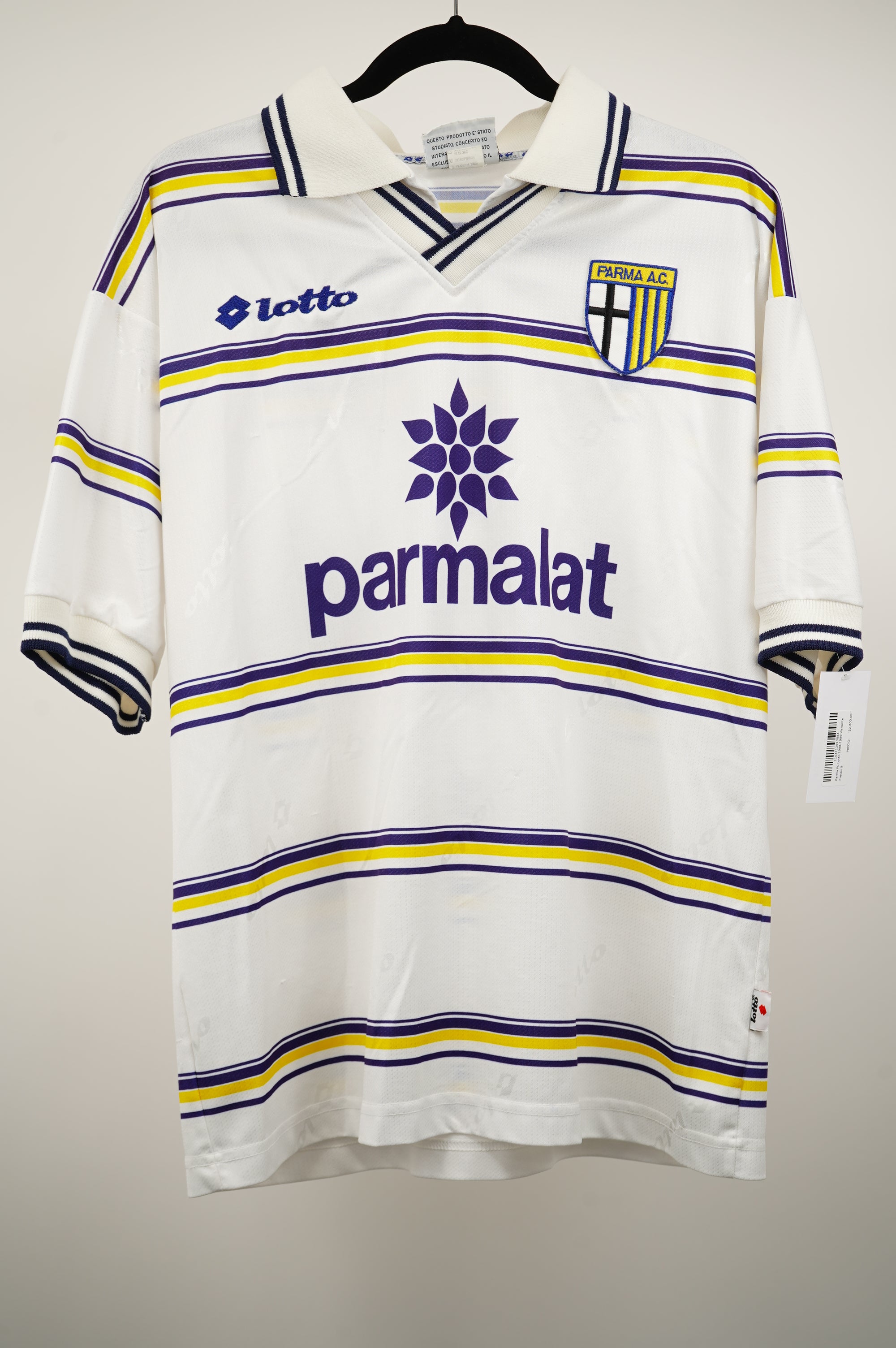 Parma FC Lotto 1998-1999 Visitante Crespo #9 - Talla M
