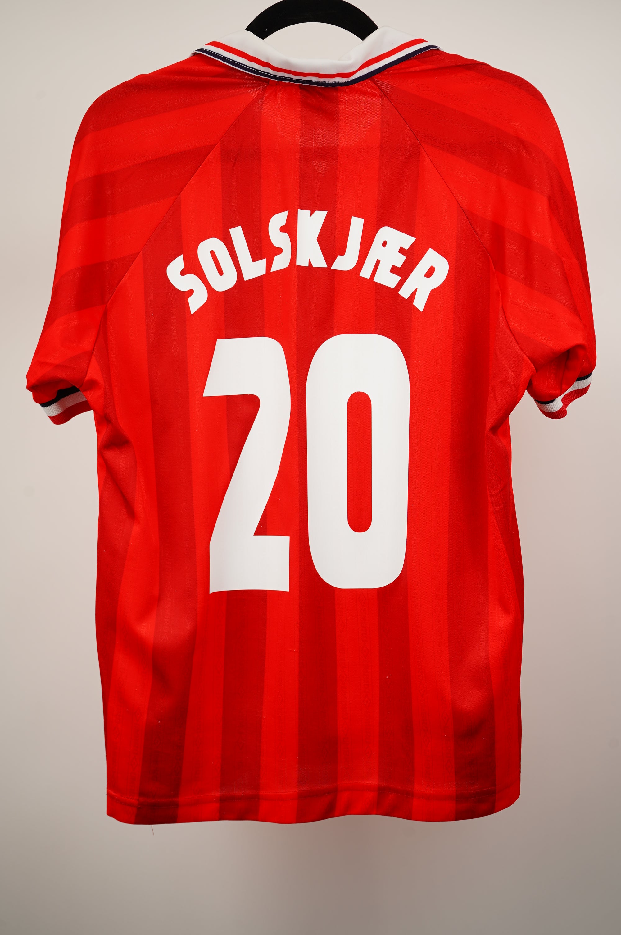 Noruega Umbro 1998-2000 Visitante Solksjaer #20 - Talla M