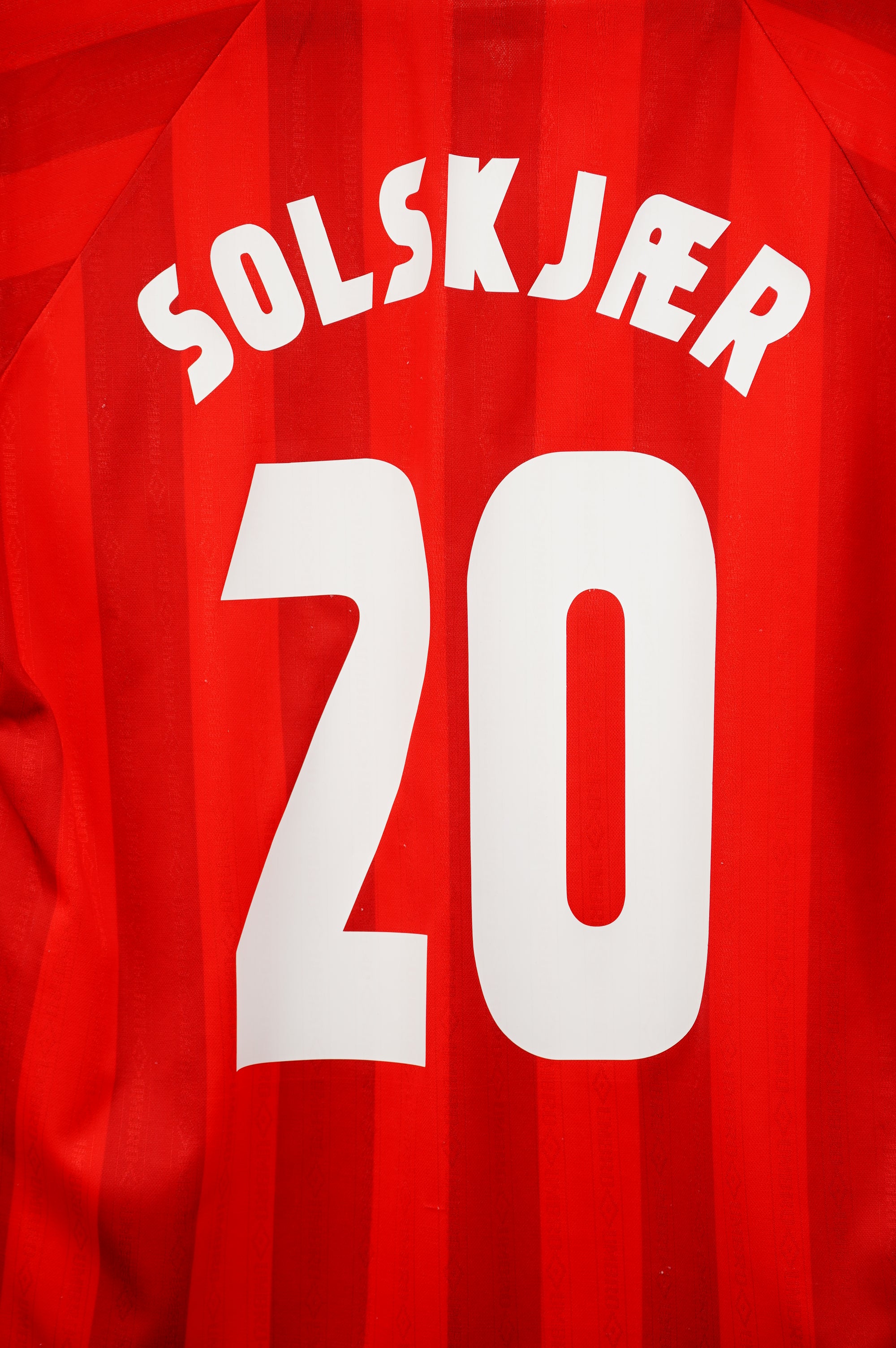 Noruega Umbro 1998-2000 Visitante Solksjaer #20 - Talla M