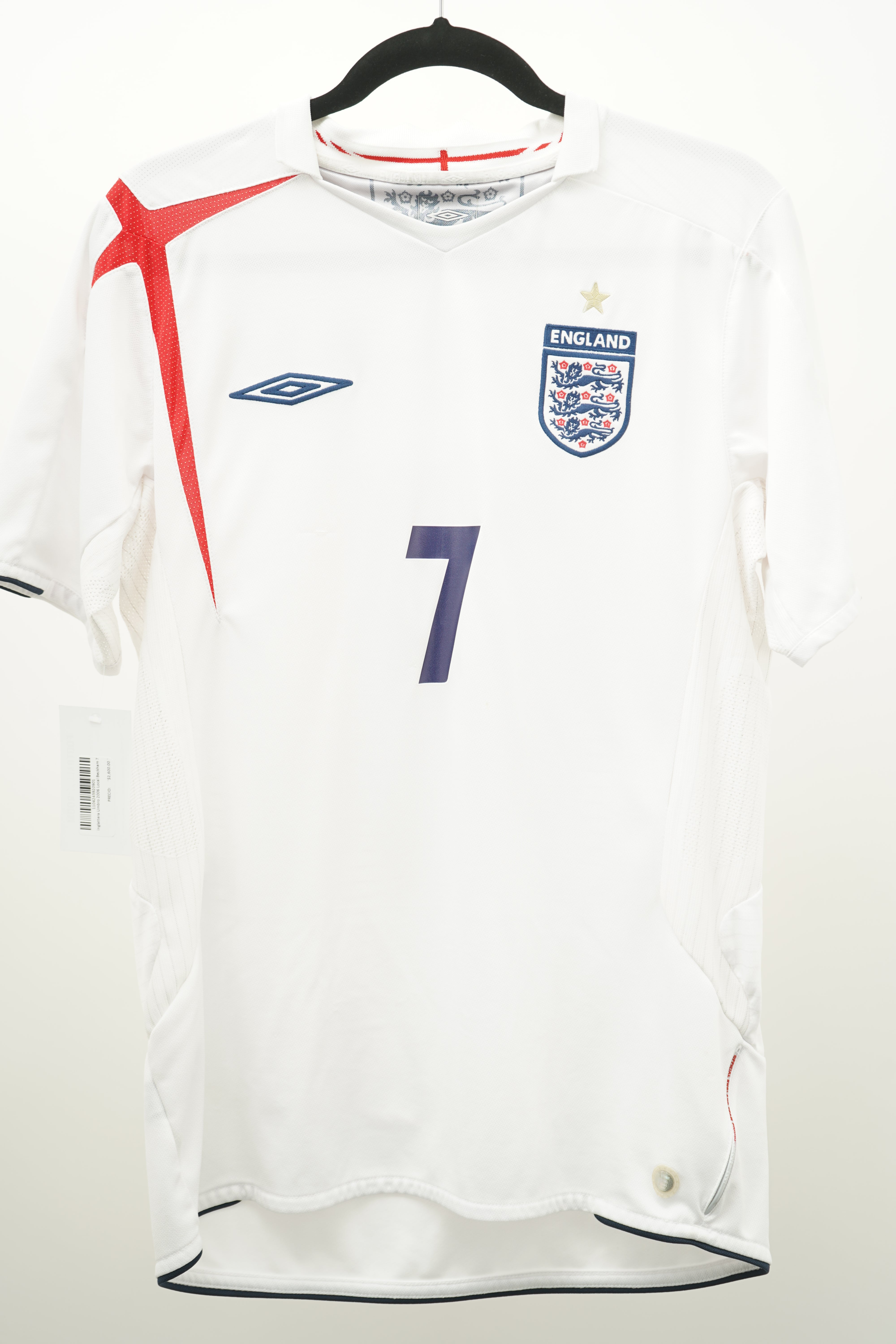 Inglaterra Umbro 2006 Local Beckham #7 - Talla M