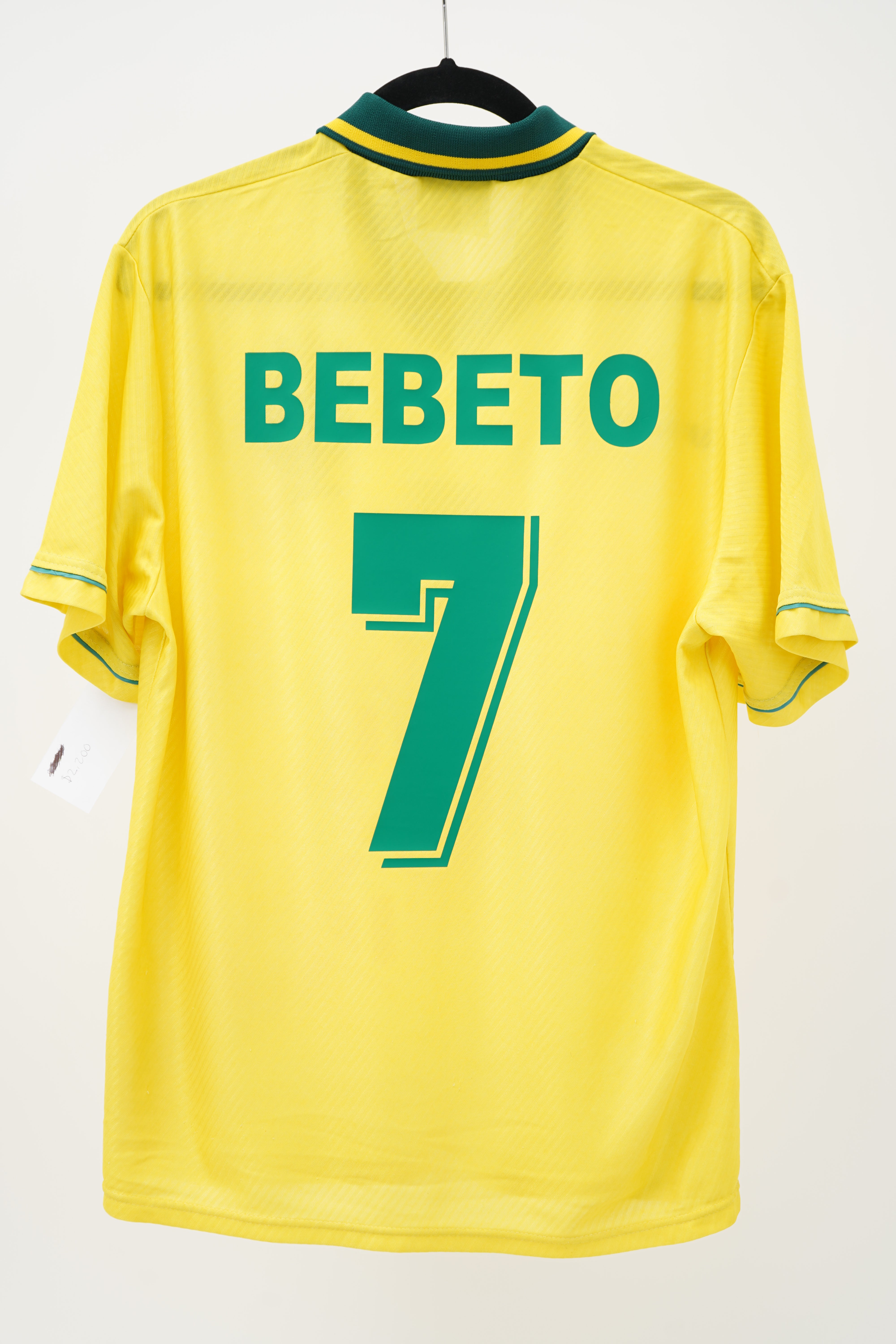 Brazil Home 1994 Umbro Bebeto #7 - Size M